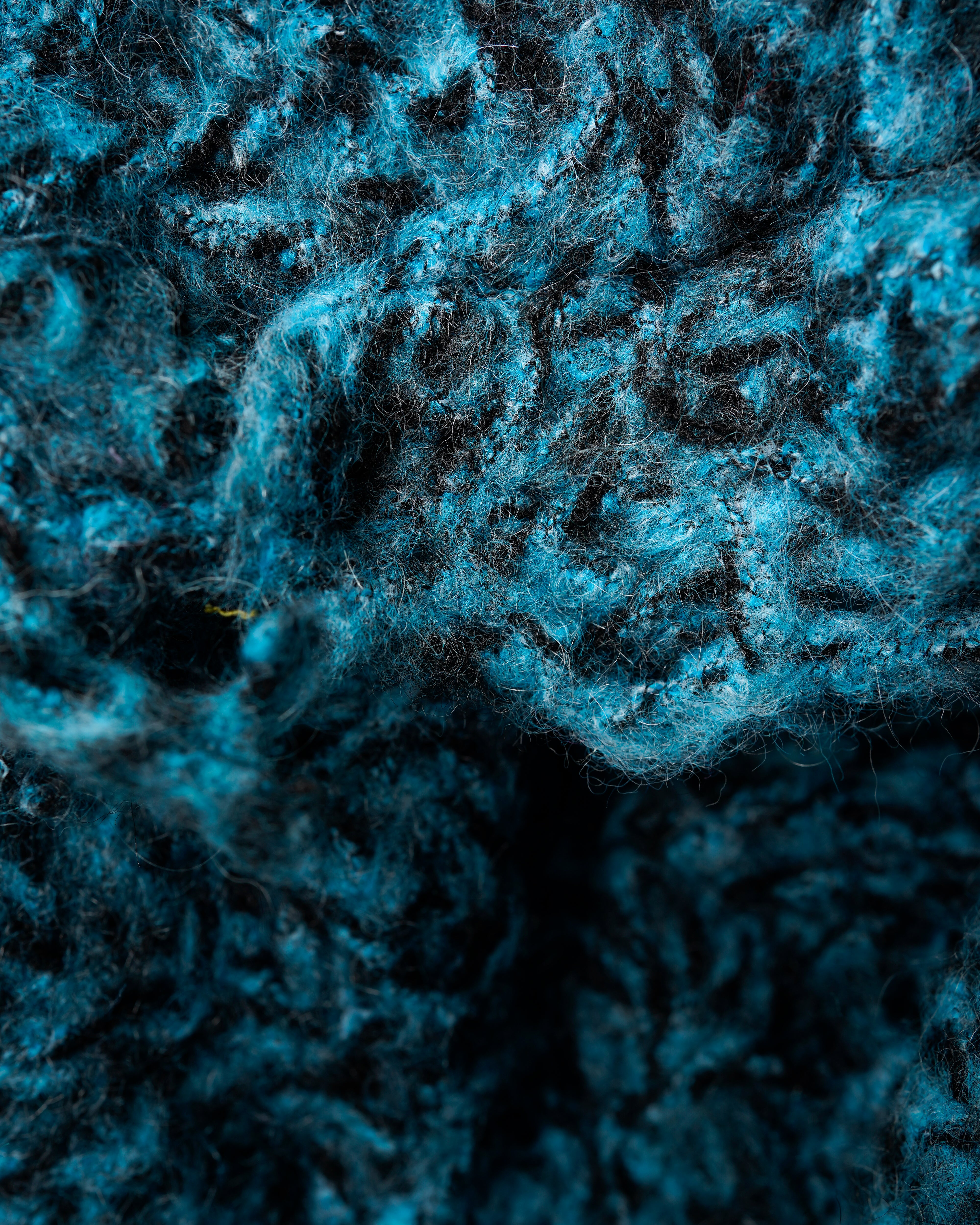 PATCHWORK BAJA SWEATER JACKET WRAP & MESH MIX