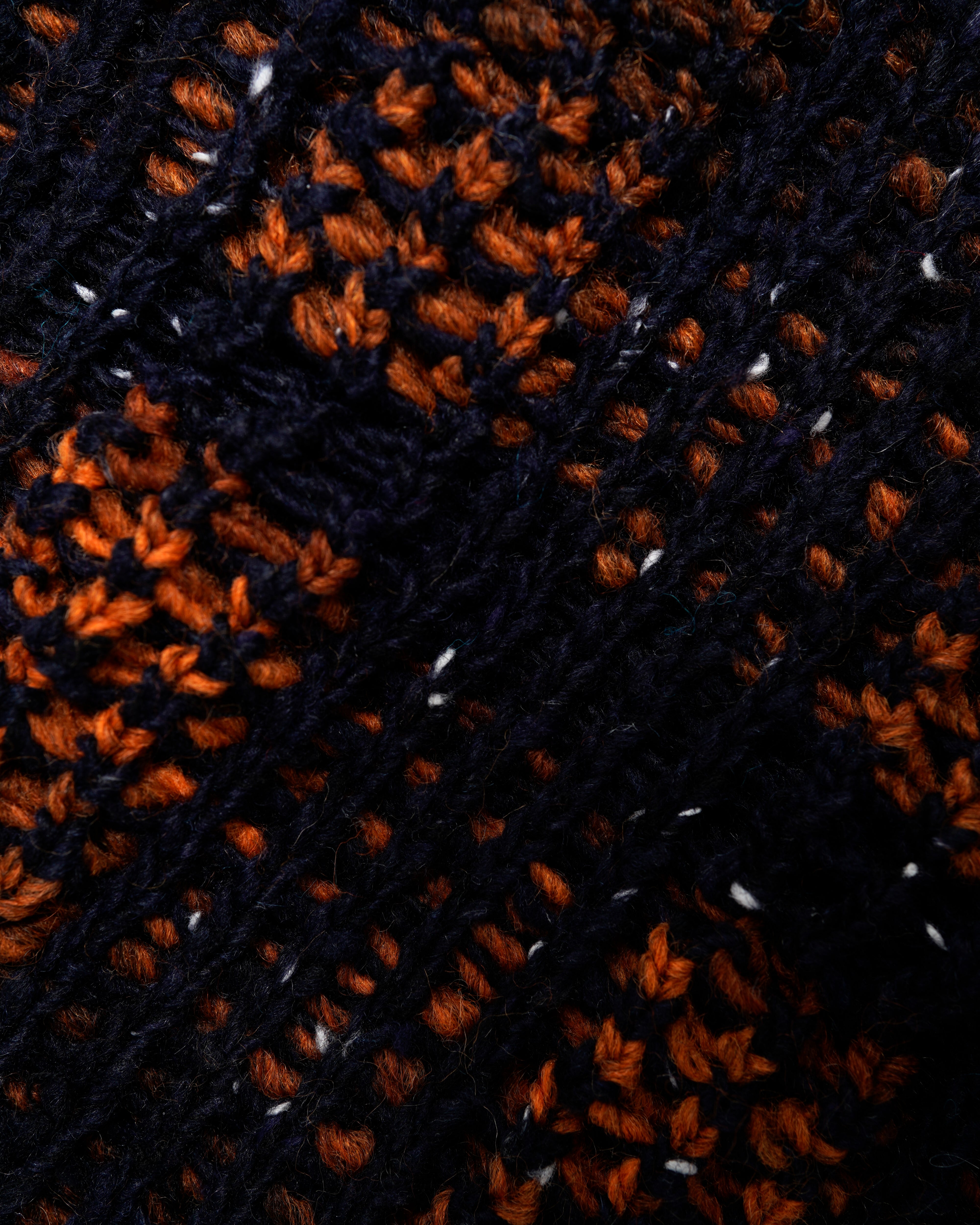 PATCHWORK BAJA SWEATER JACKET WRAP & MESH MIX