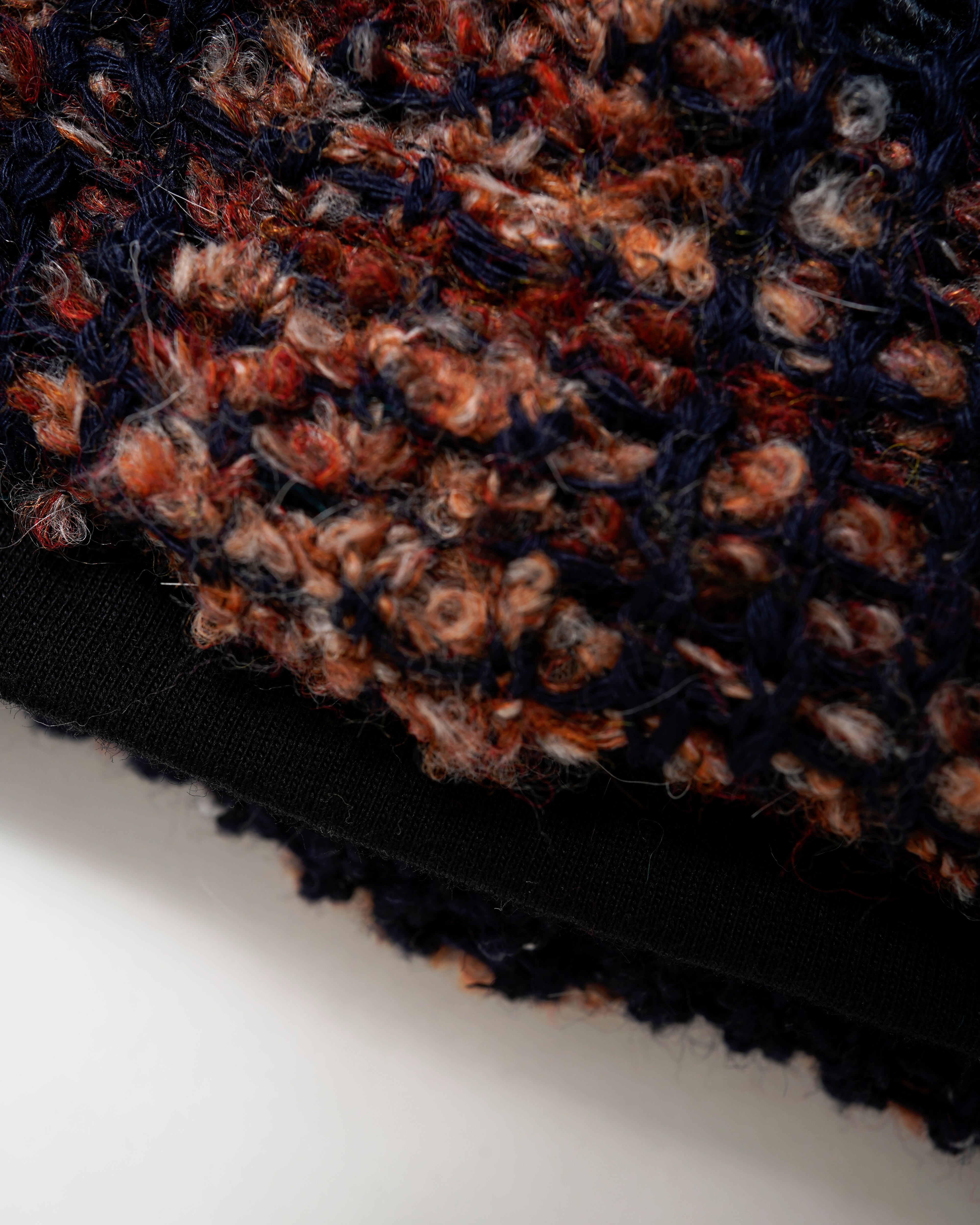 PATCHWORK BAJA SWEATER JACKET WRAP & MESH MIX