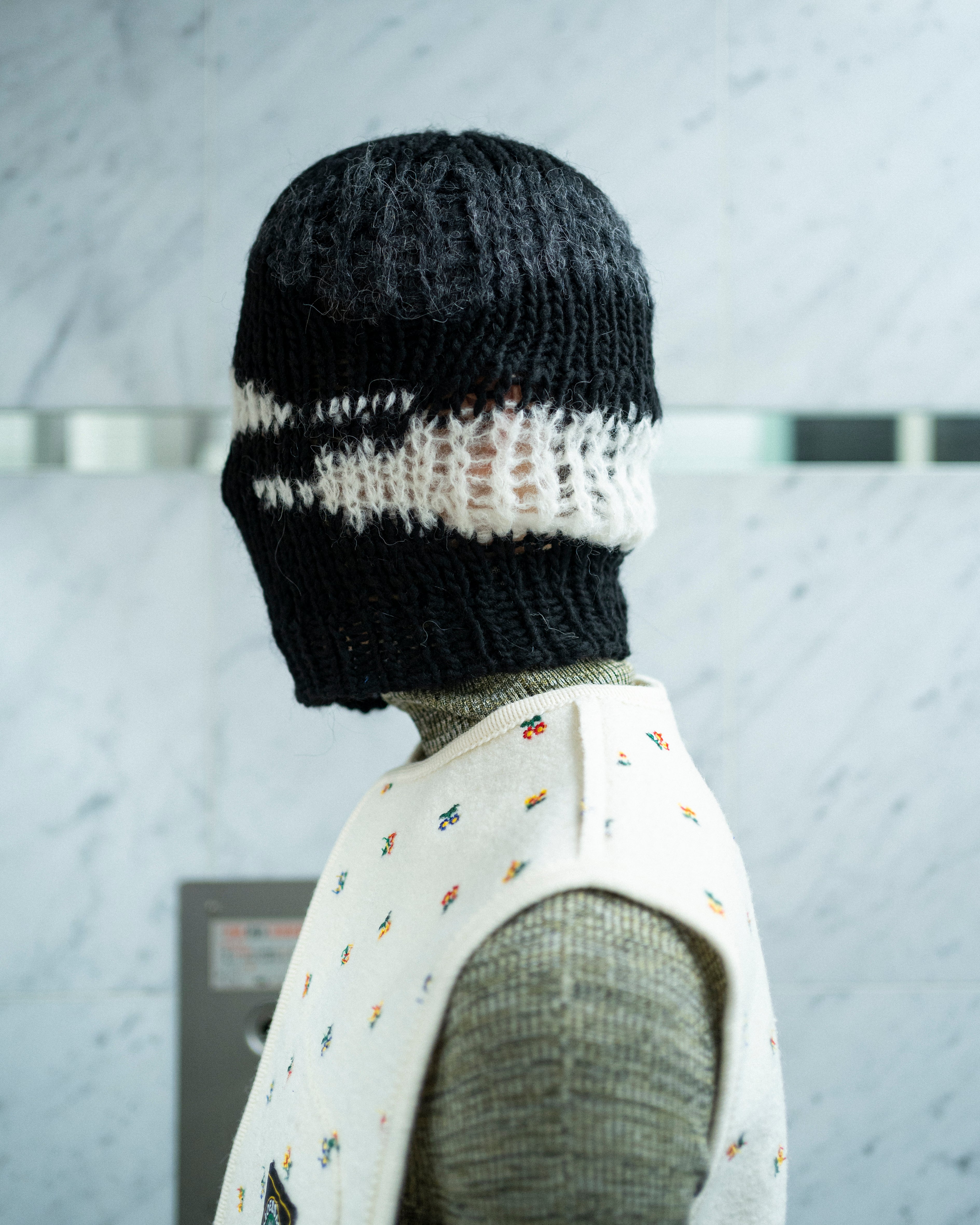 MASK BEANIE KNIT (NAT)