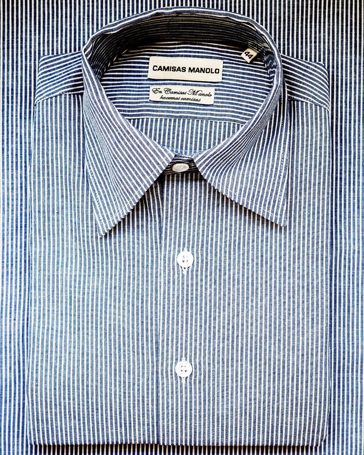 BLUE/WHITE STRIPES CAMISA SHIRT