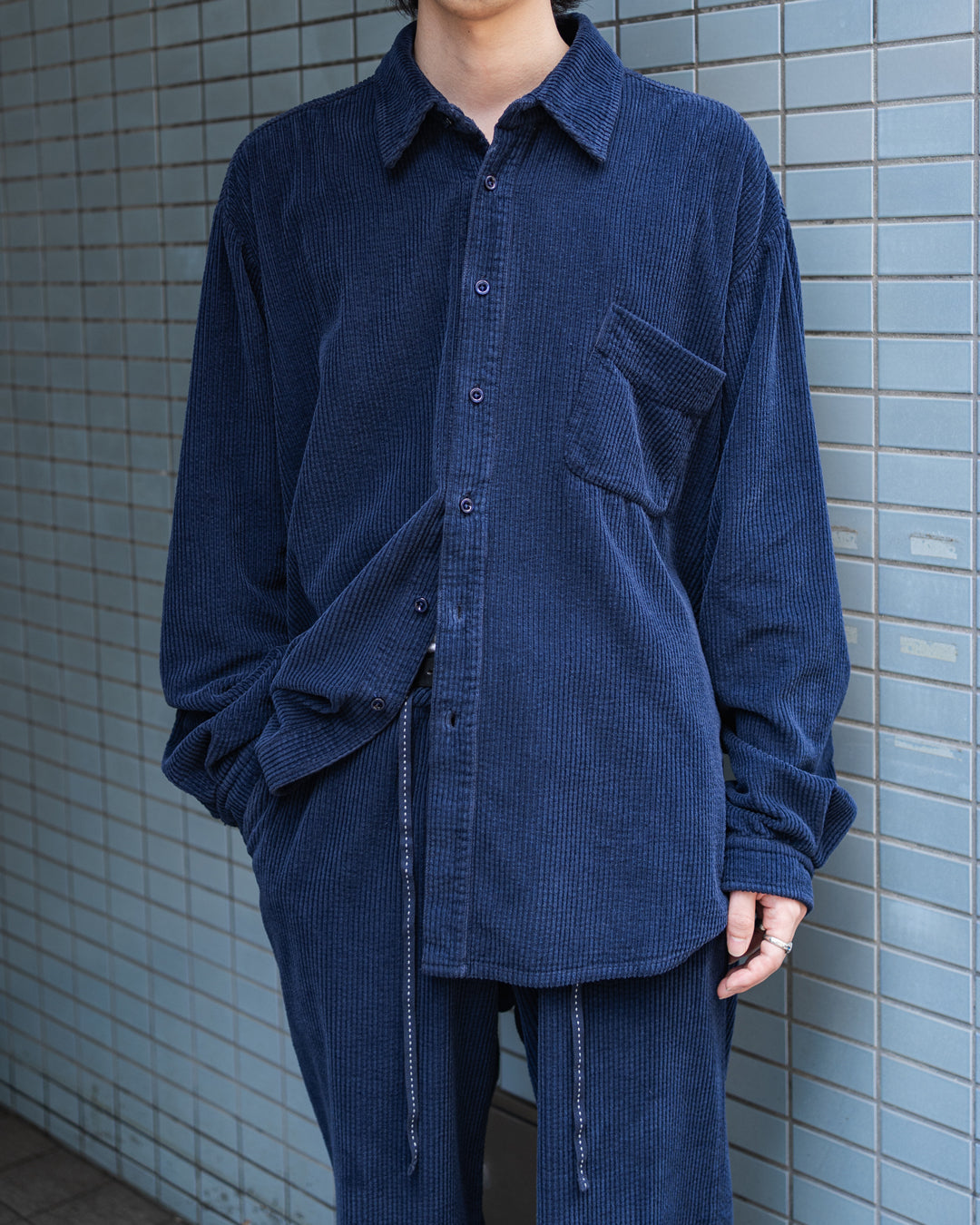 UNISEX CORDUROY OVERSHIRT WOVEN