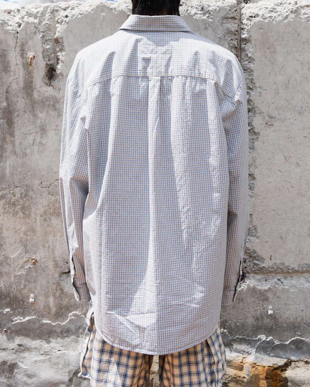 UNISEX LIGHT CHECK SHIRT WOVEN