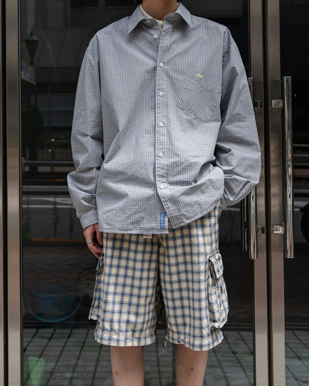 UNISEX LIGHT CHECK SHIRT WOVEN