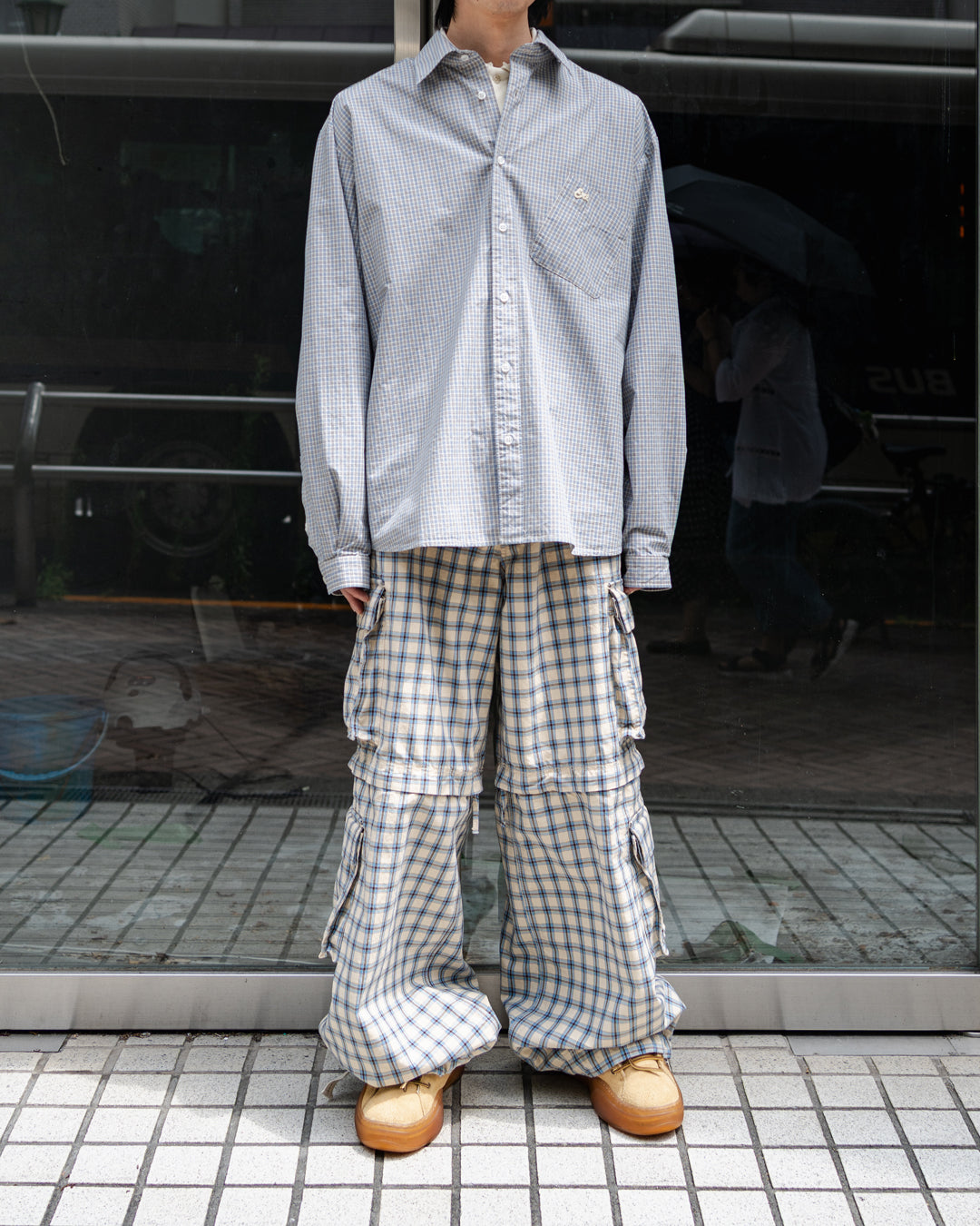 UNISEX LIGHT CHECK SHIRT WOVEN