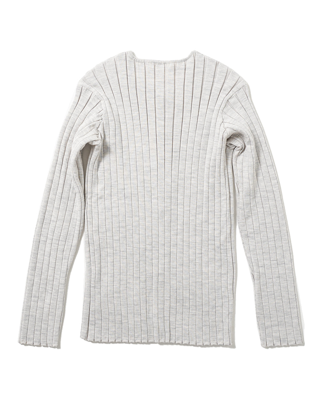 BIG RIB HENRY NECK KNIT (OAT) *LAST