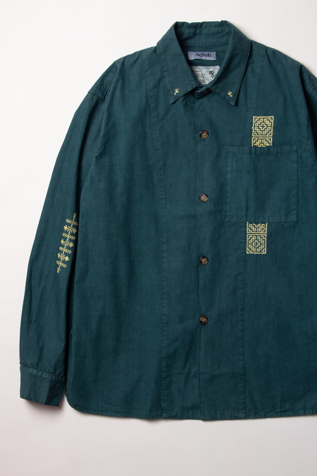 Garment Dyed Balat Button Up Shirt (BLU) - Baby's all right