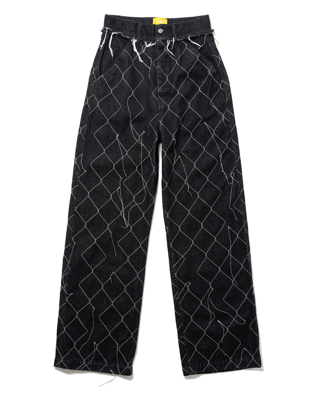 BIG FIT CARGO DENIM TROUSER WITH CHAINLINK (W.BLK) *LAST