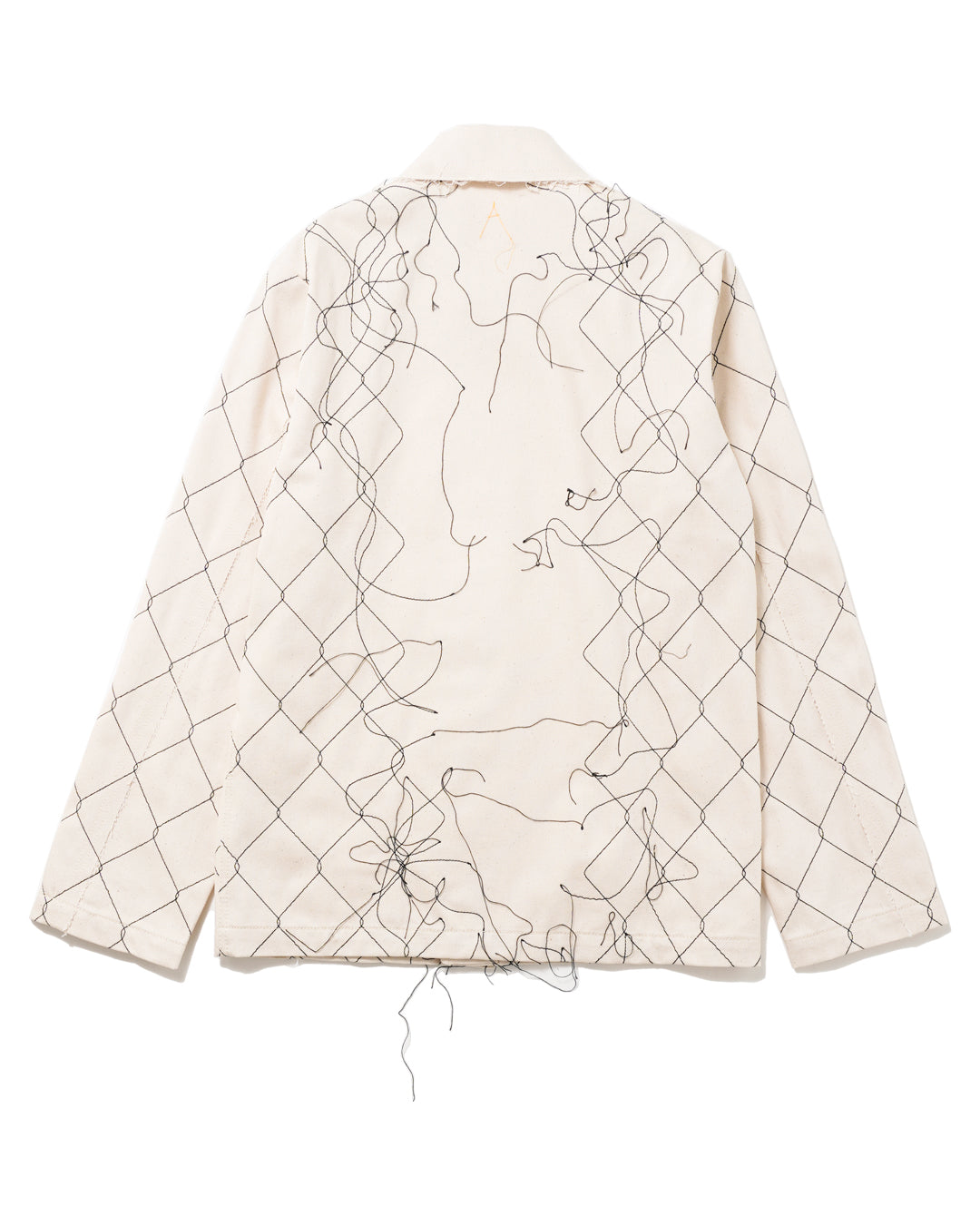 CARGO DENIM JACKET WITH CHAIN LINK (NAT)