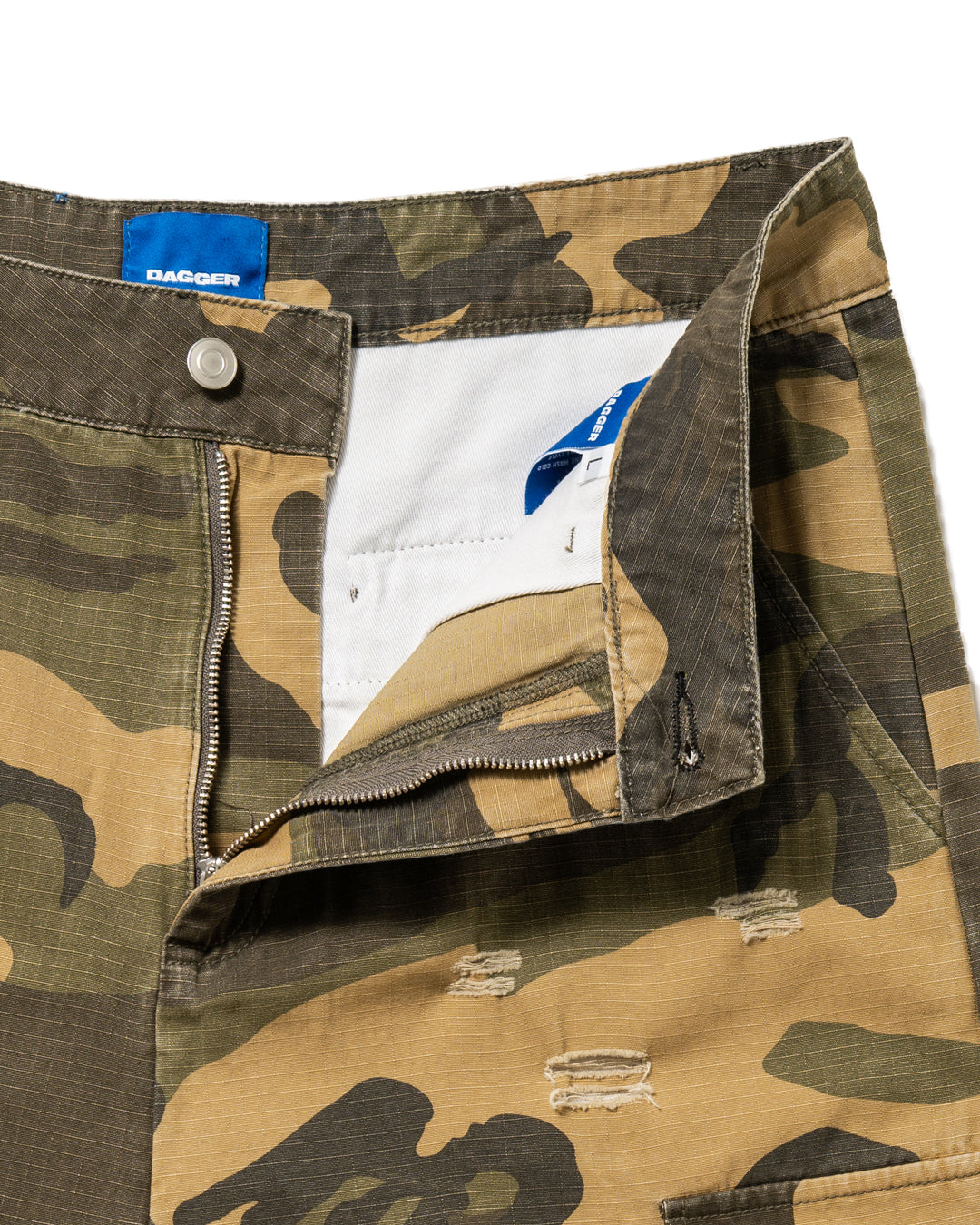 BIG BAGS CARGO SHORTS WASHED CAMO