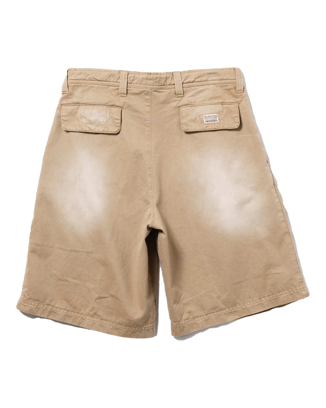 UNISEX PLEATED CHINO SHORTS BEIGE