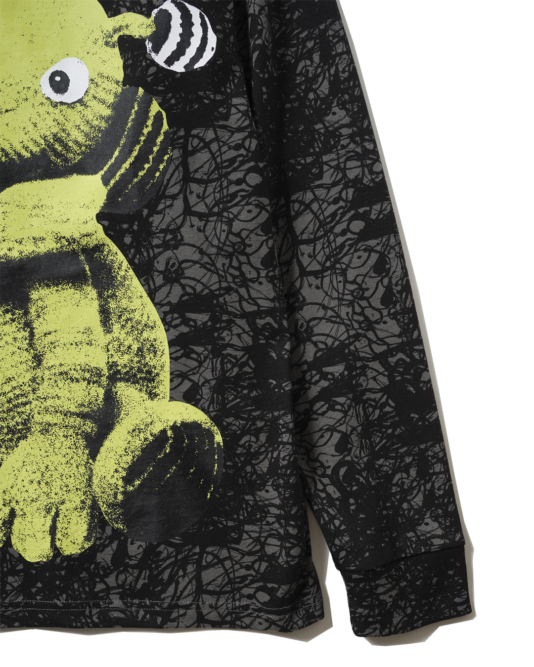 RECYCLED COTTON LS TEE (BLK) - Baby's all right