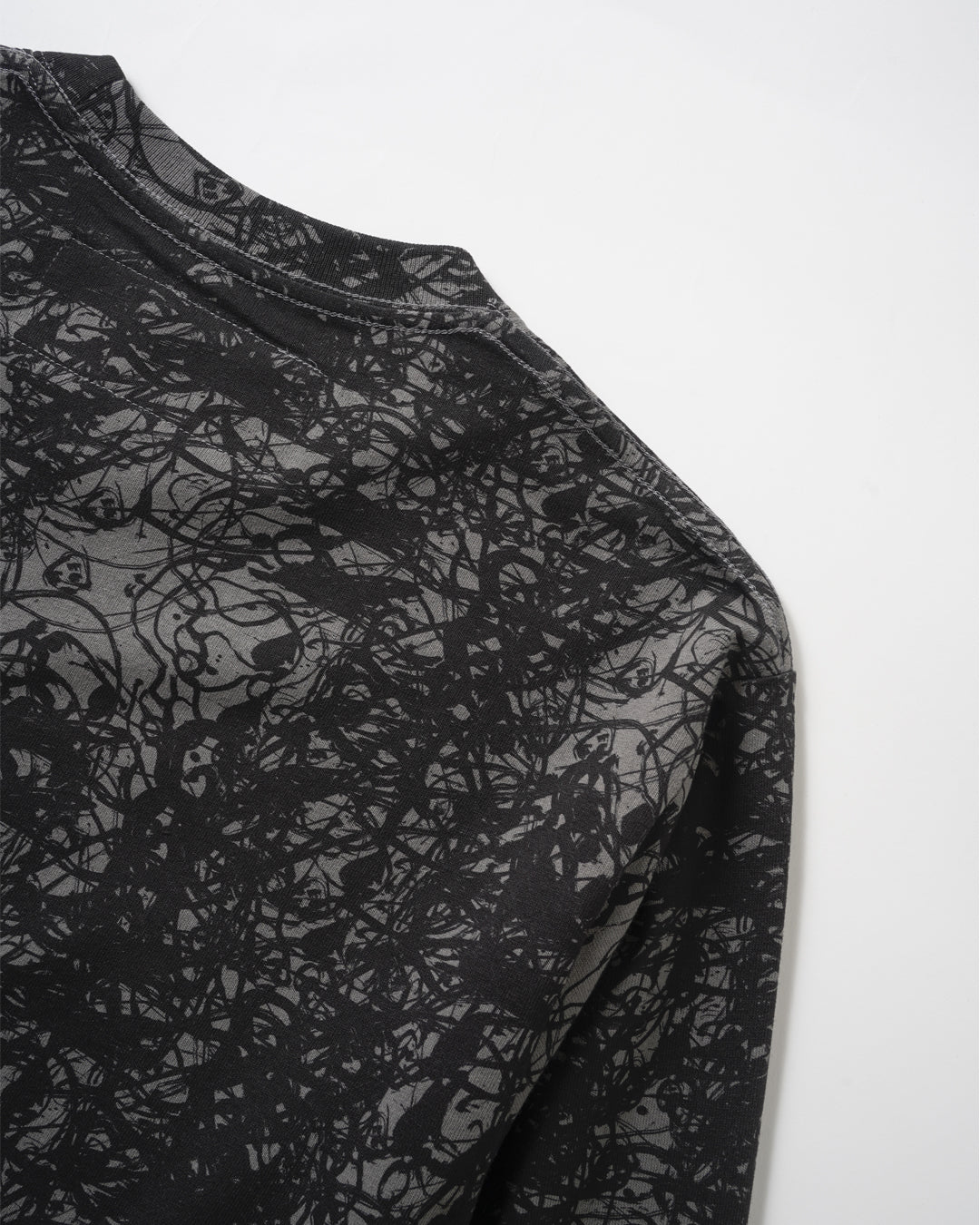 RECYCLED COTTON LS TEE (BLK) - Baby's all right