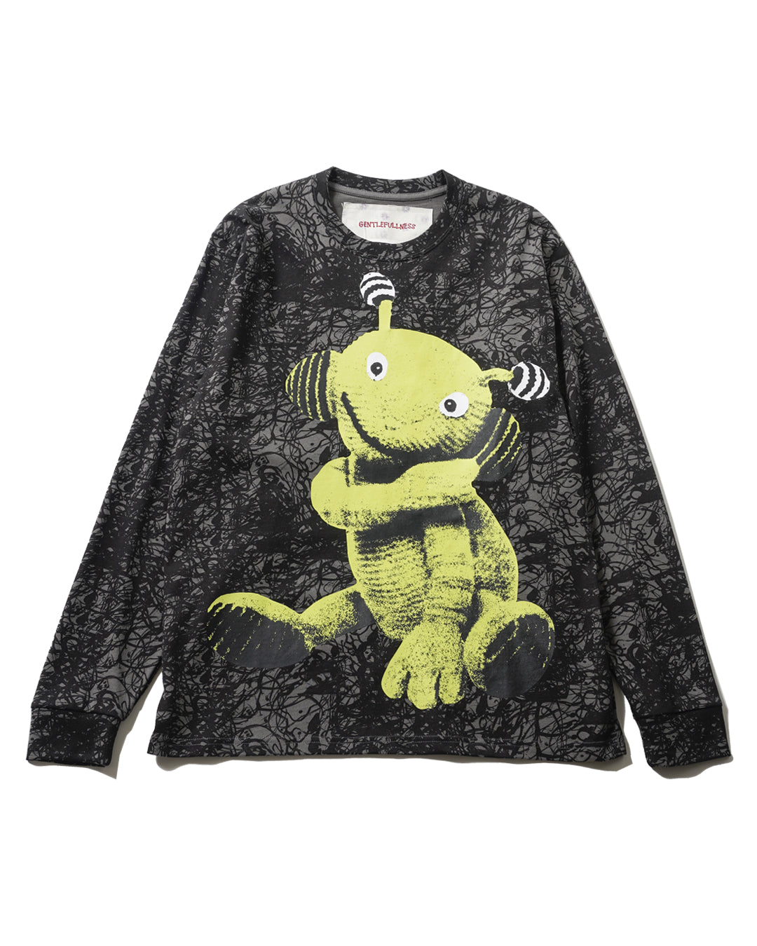 RECYCLED COTTON LS TEE (BLK) - Baby's all right