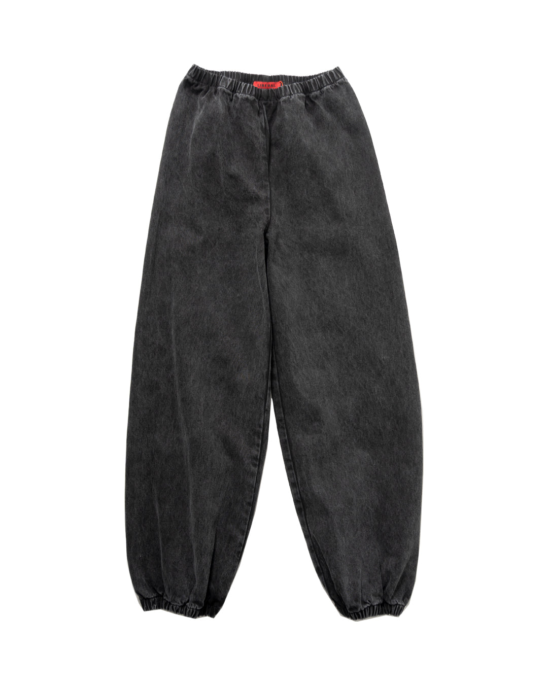 LYM OVERSIZED DENIM SWEATPANTS WOVEN (BLK)