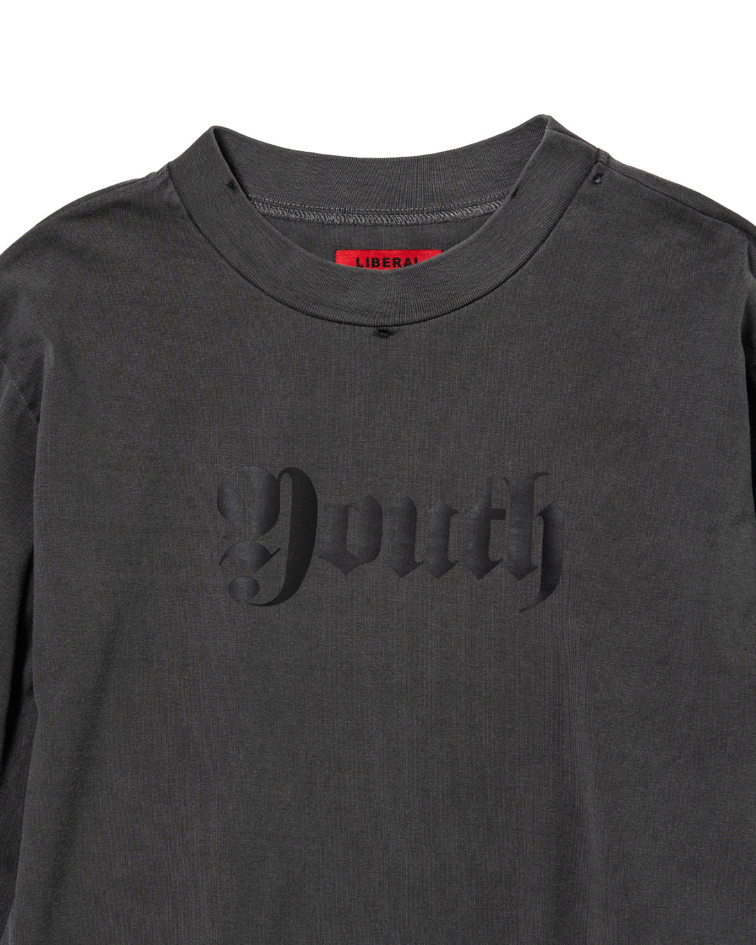 YOUTH LONG SLEEVE T-SHIRT WASHED BLACK