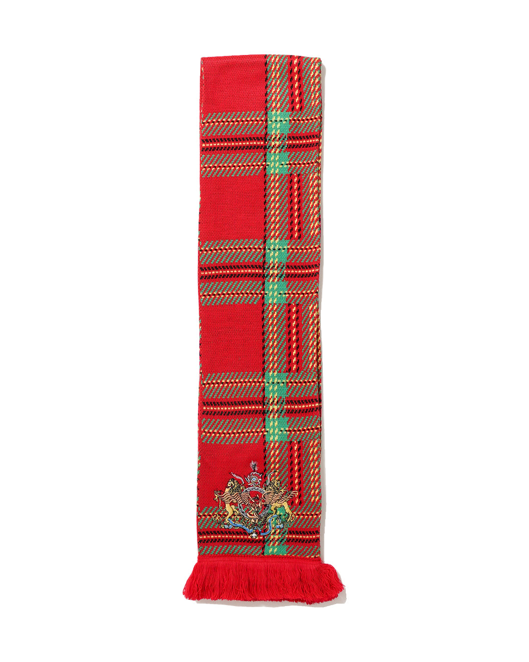 TARTAN SCARF ESCUDO EMBROIDERY
