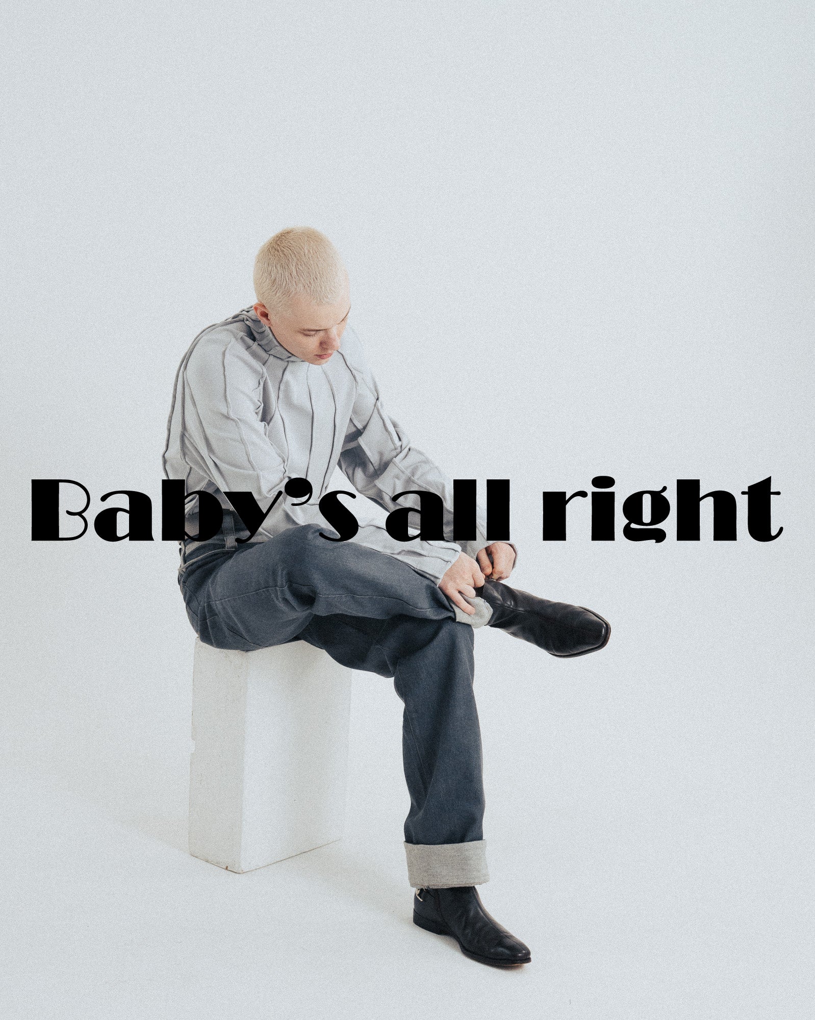 DOUBLE WAIST BAND SWORD JEANS