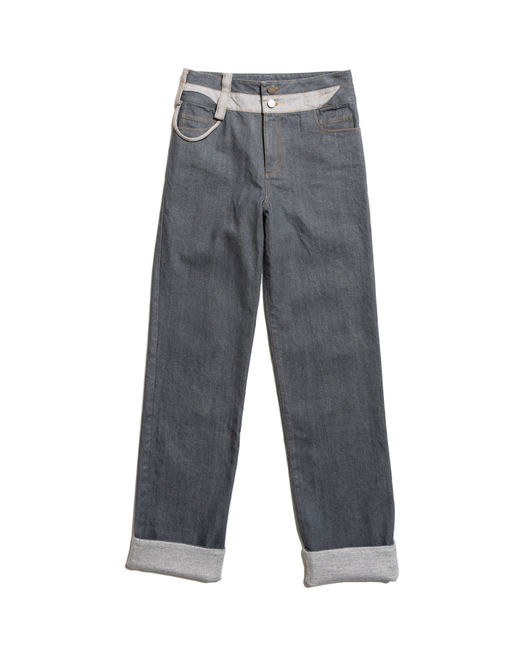 DOUBLE WAIST BAND SWORD JEANS