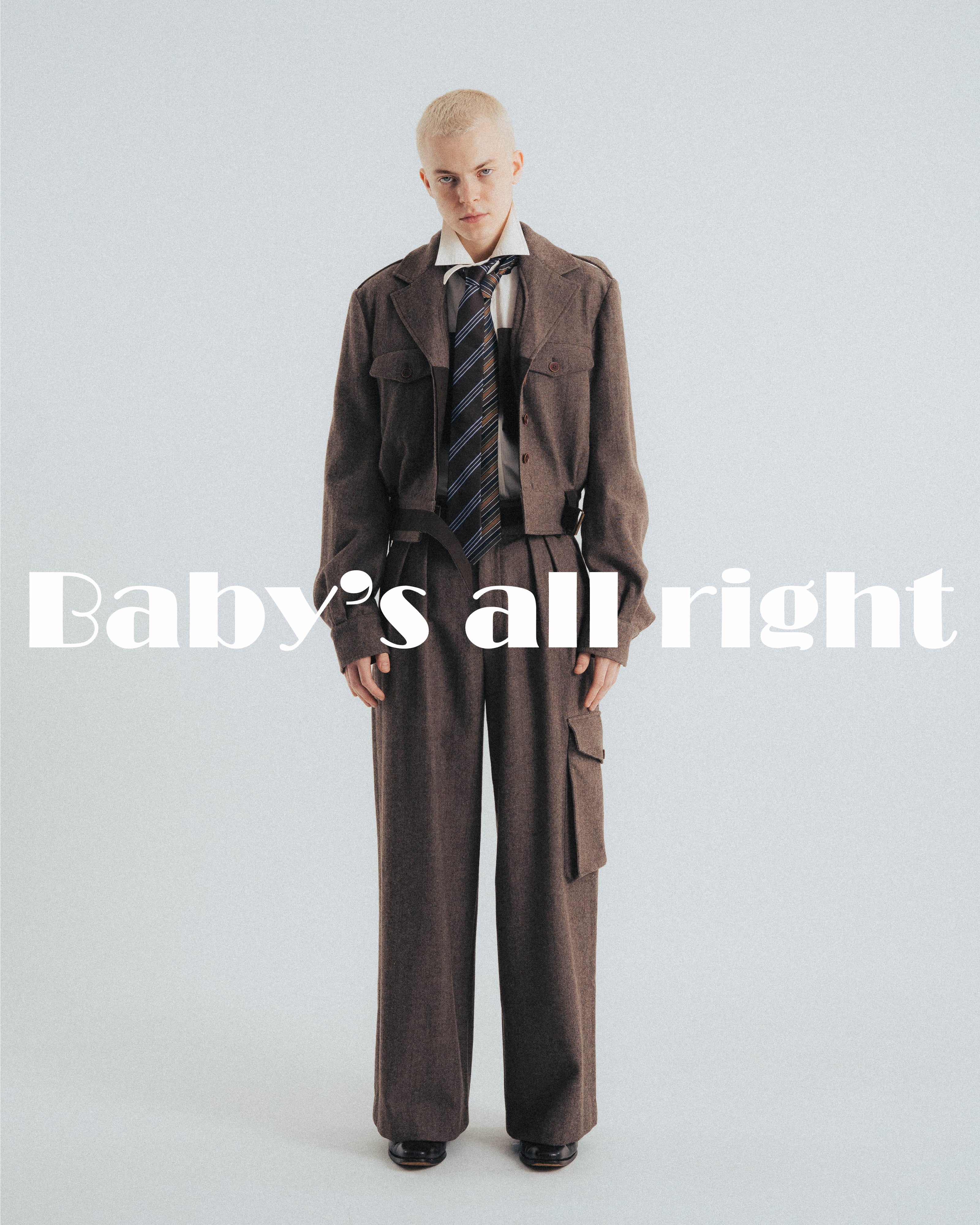HERRINGBONE MILITARY TROUSERS