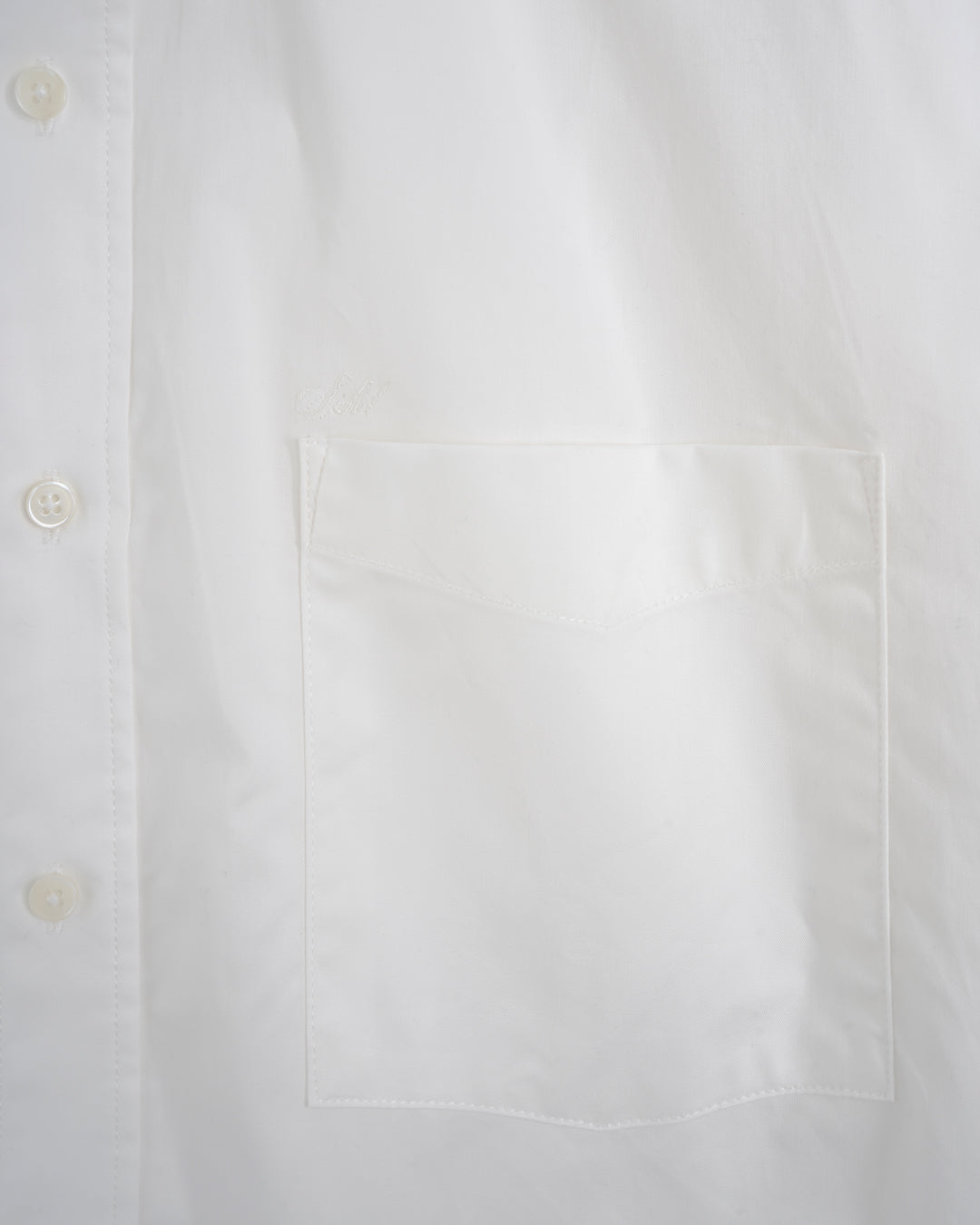 SHIRT BD NON-BINARY EMBROIDERY TWILL (WHT) - Baby's all right