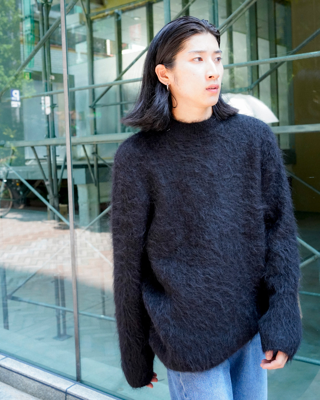 HARU SWEATER (BLK) - Baby's all right