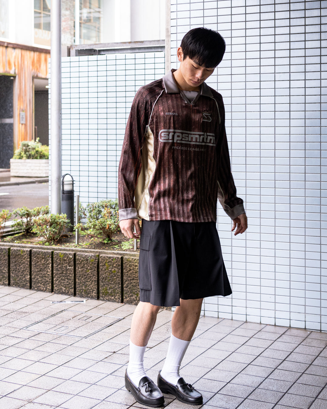 AUB STRIPES LONG SLEEVE SILK FOOTBALL TOP