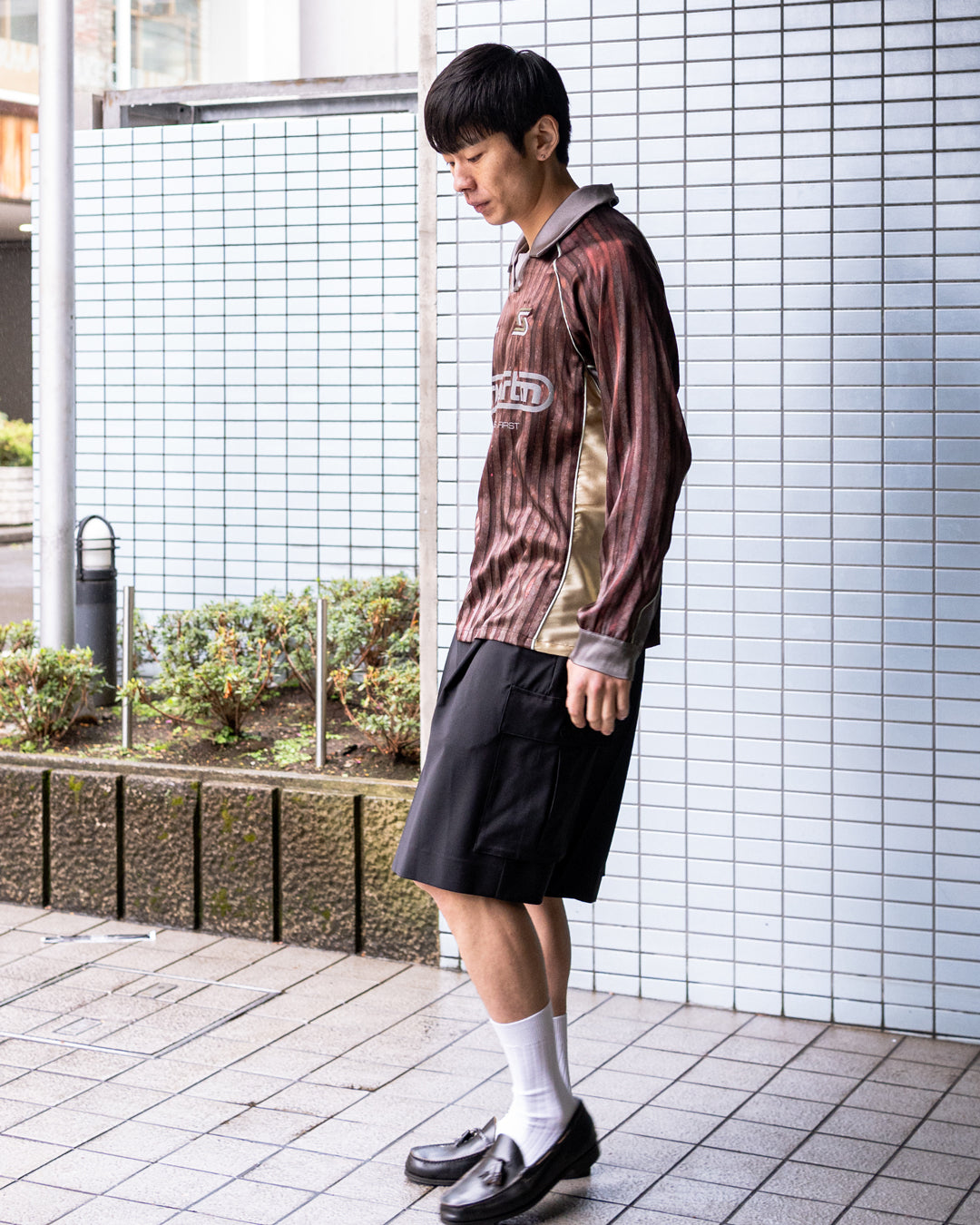 AUB STRIPES LONG SLEEVE SILK FOOTBALL TOP