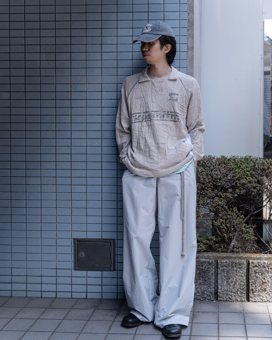 SILVER GREY ROPE PANTS