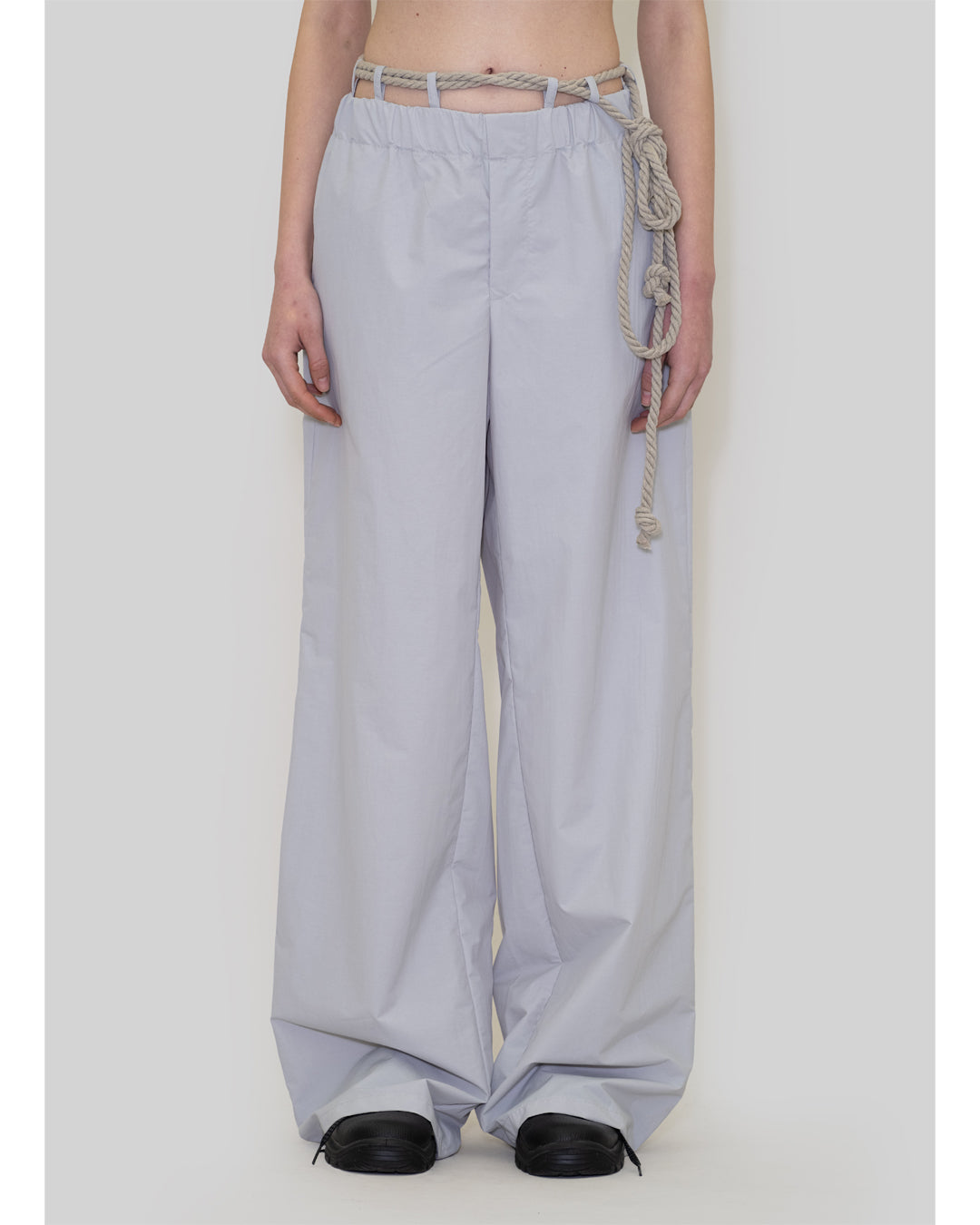 SILVER GREY ROPE PANTS