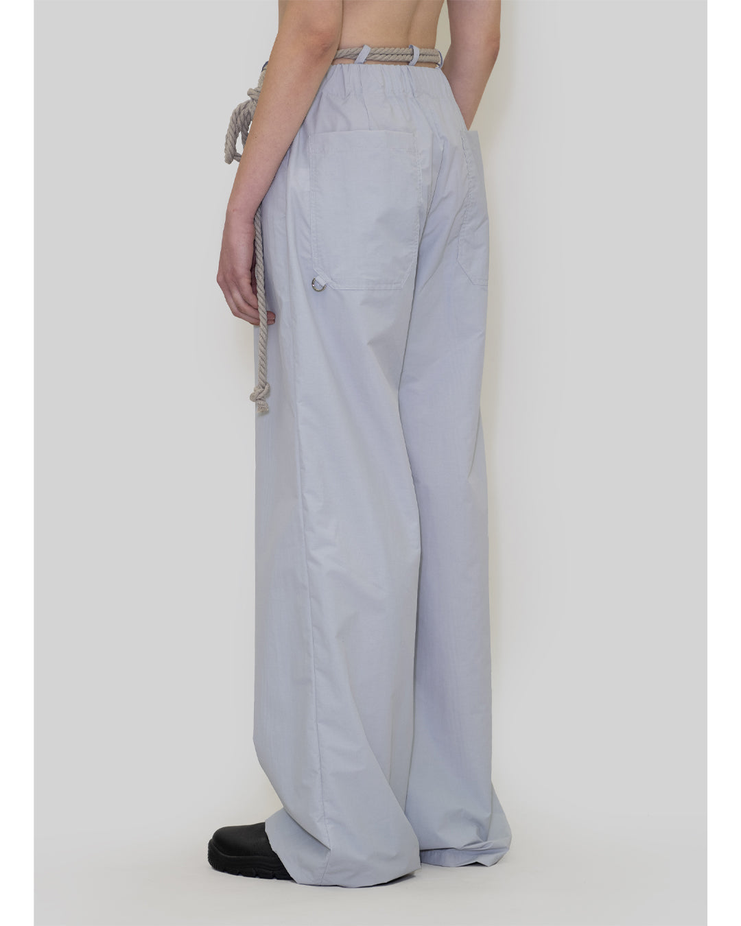 SILVER GREY ROPE PANTS