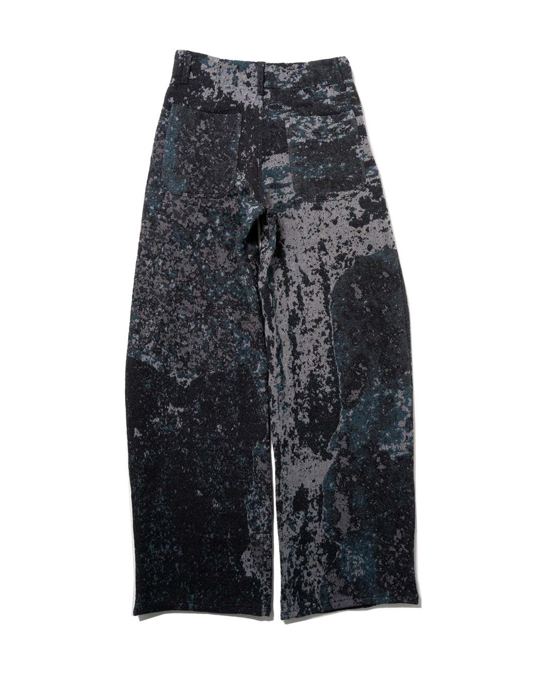 'RUDDER' RUST GREY JACQUARD PANTS