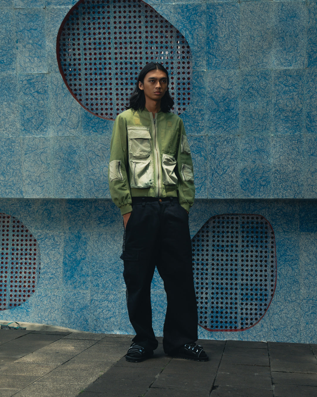 SA RECYCLING PARACHUTE JACKET
