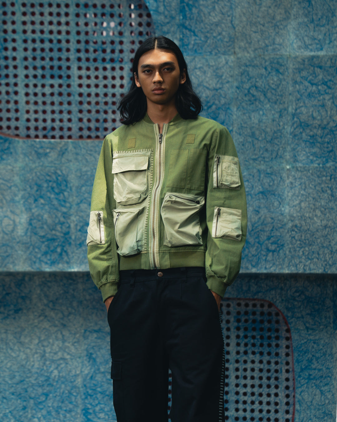 SA RECYCLING PARACHUTE JACKET