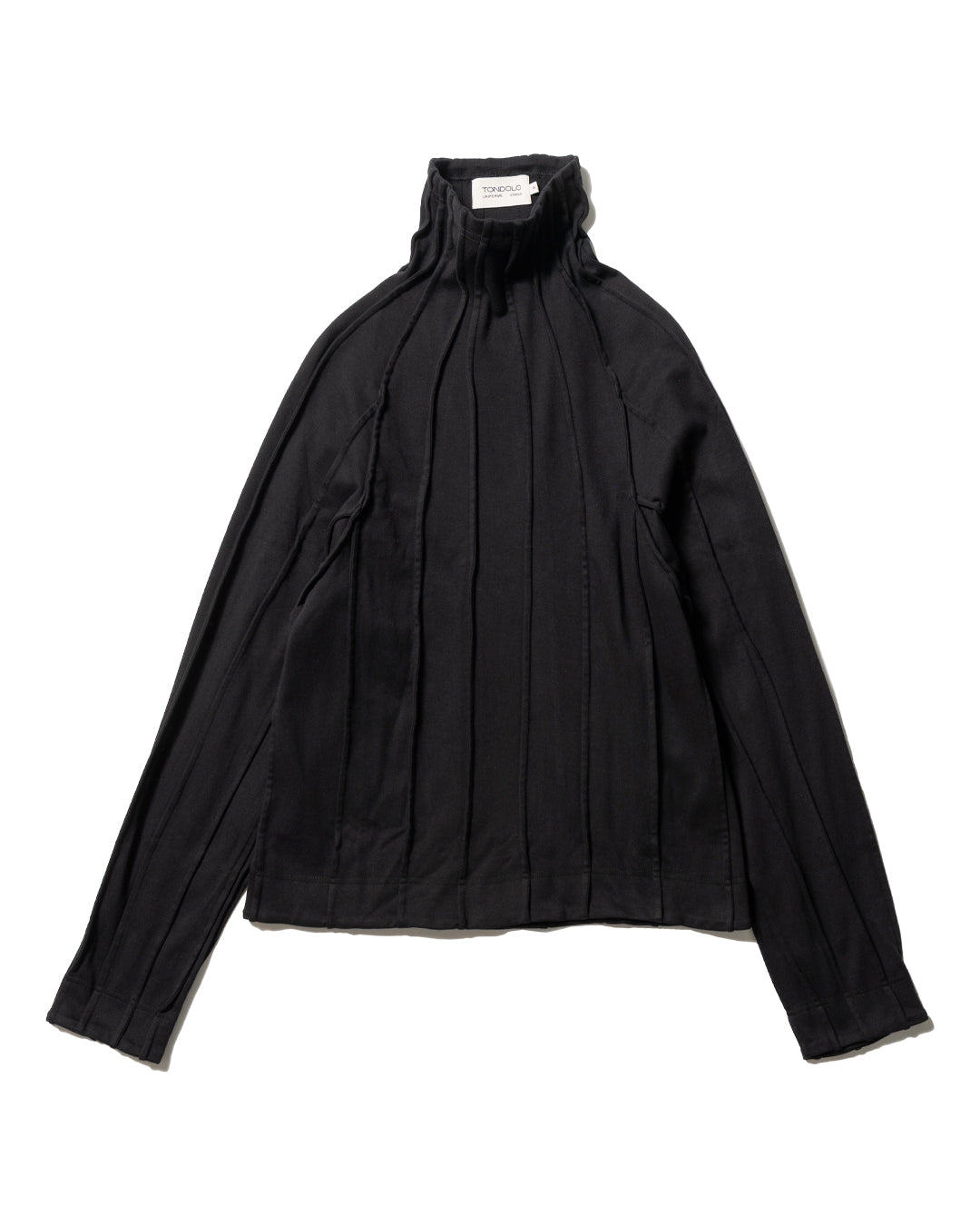 GILLED TURTLE NECK (BLK)