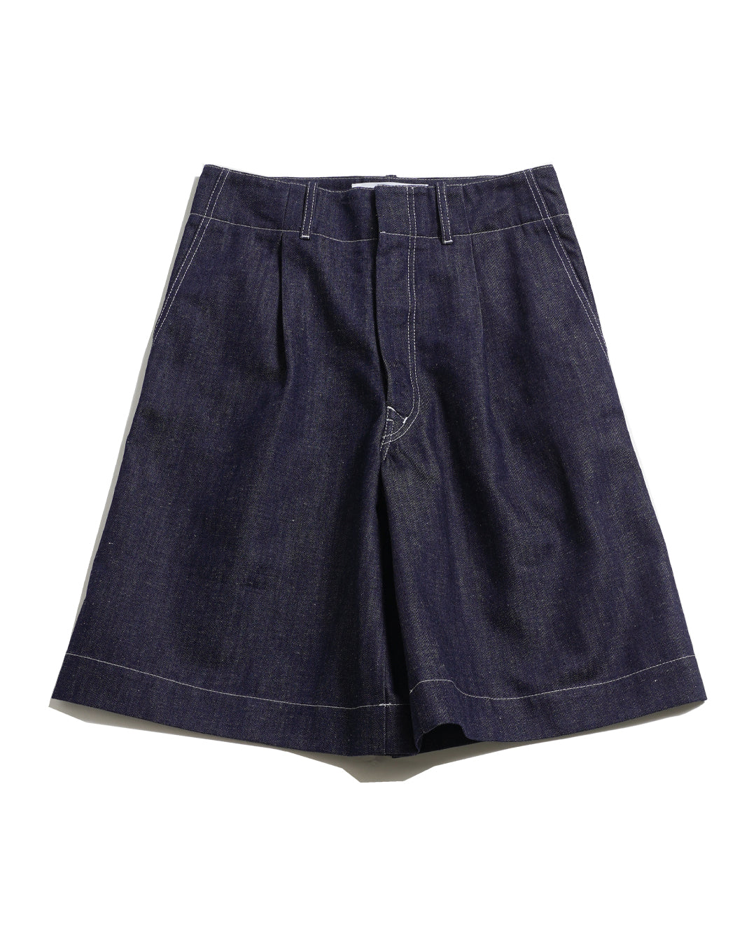 CONTRASTED PLEATED SHORT (NVY) - Baby's all right