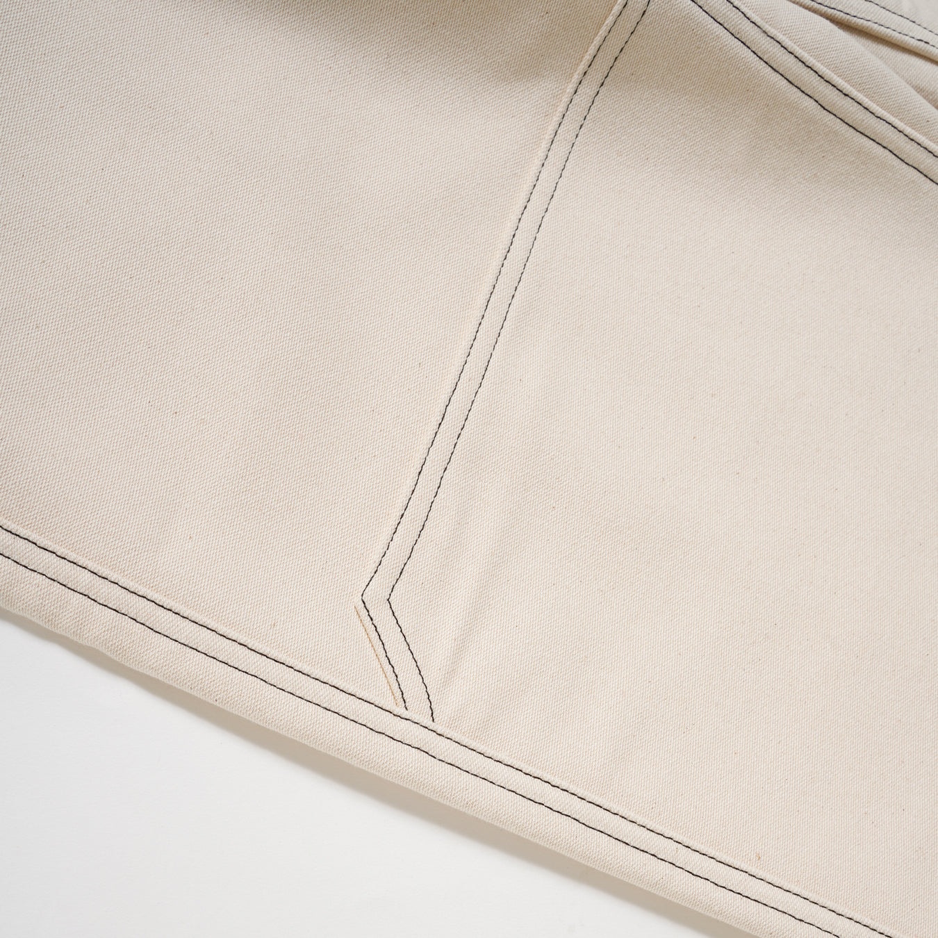 KNEE PATCH WORKWEAR TROUSERS (WHT) - Baby's all right