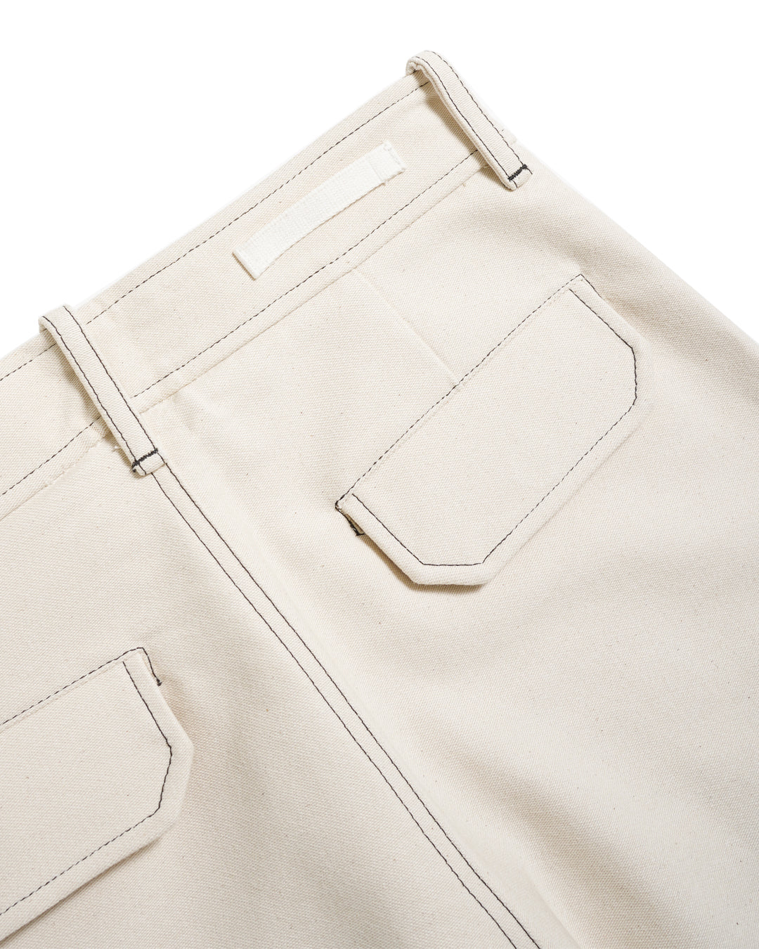 KNEE PATCH WORKWEAR TROUSERS (WHT) - Baby's all right