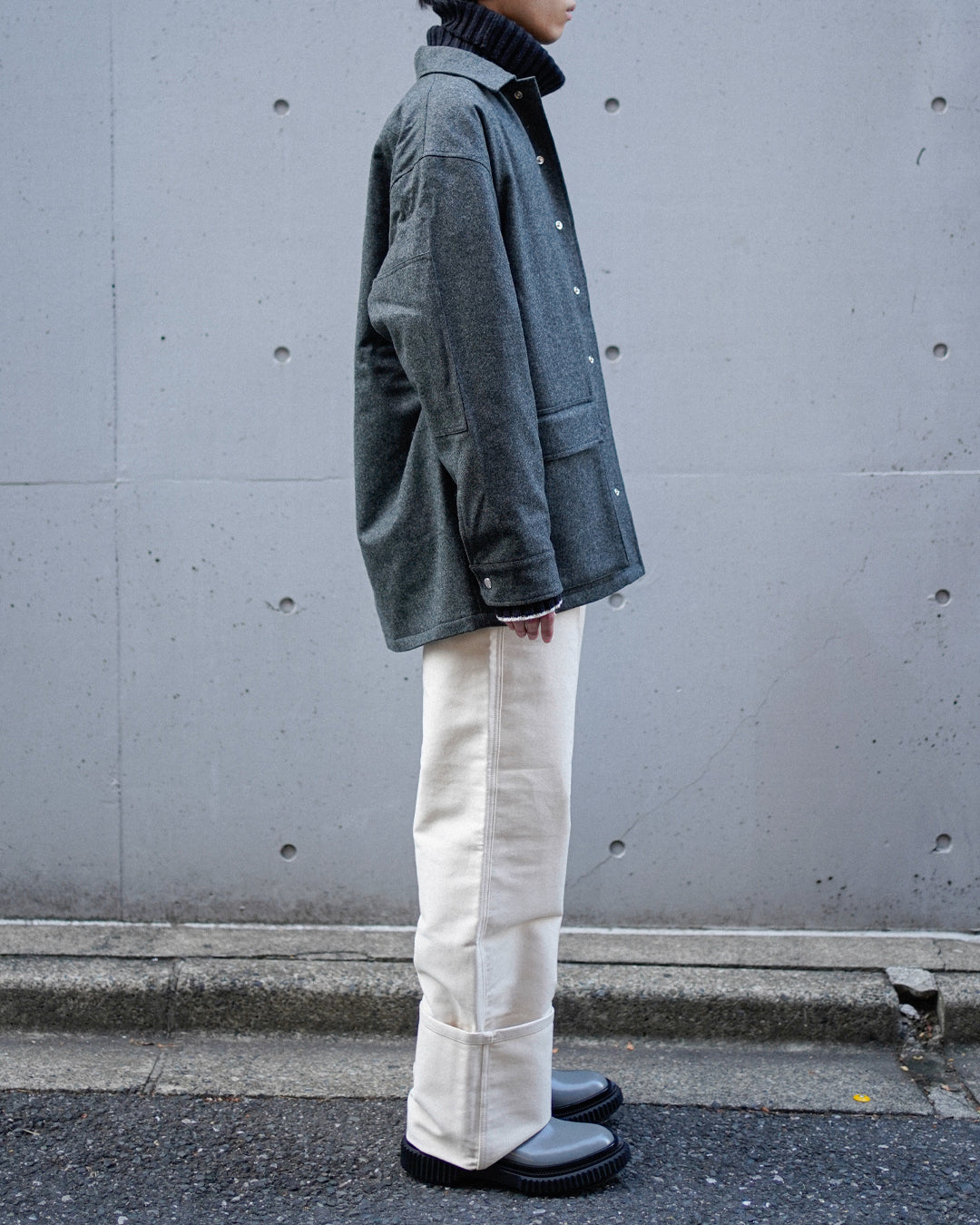 WADDED FLANNEL OVERSHIRT