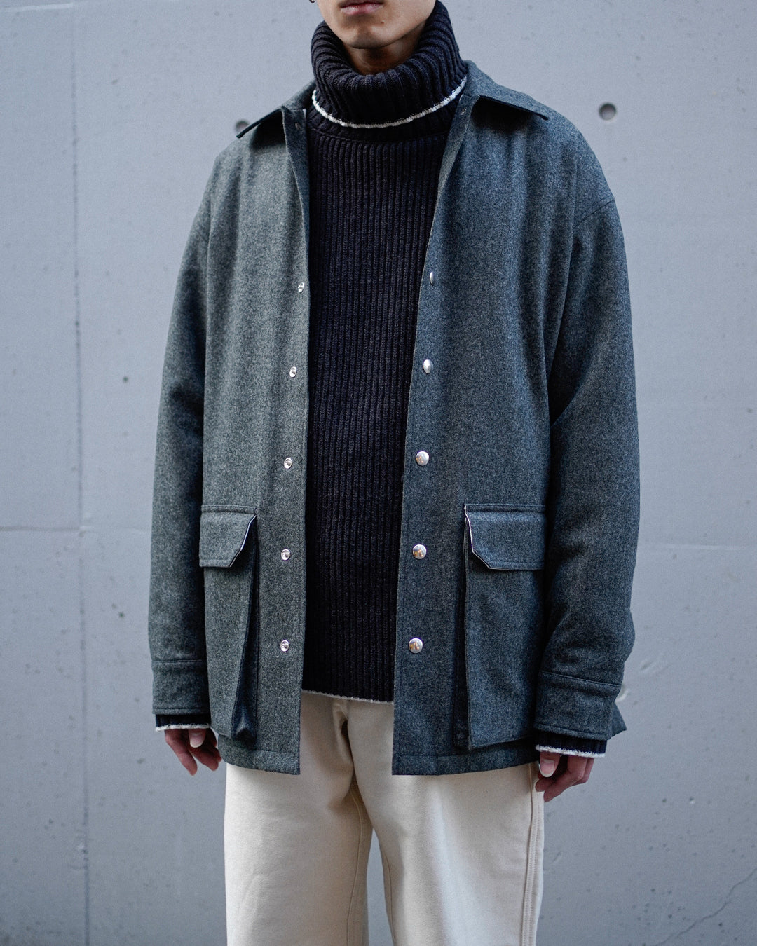 WADDED FLANNEL OVERSHIRT