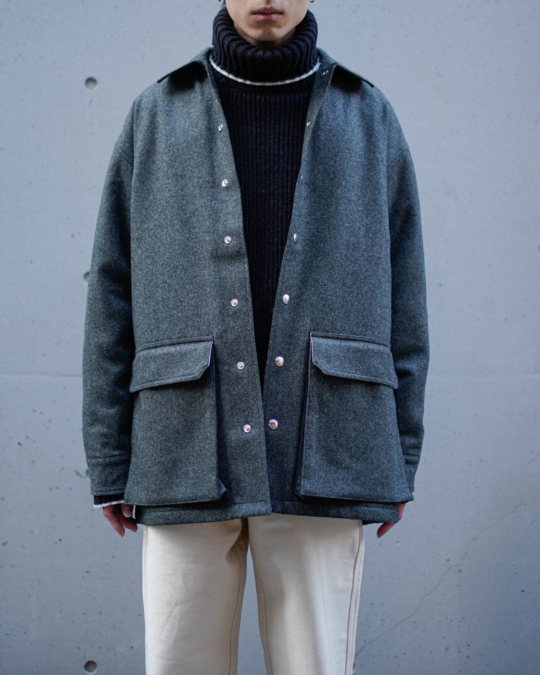 WADDED FLANNEL OVERSHIRT