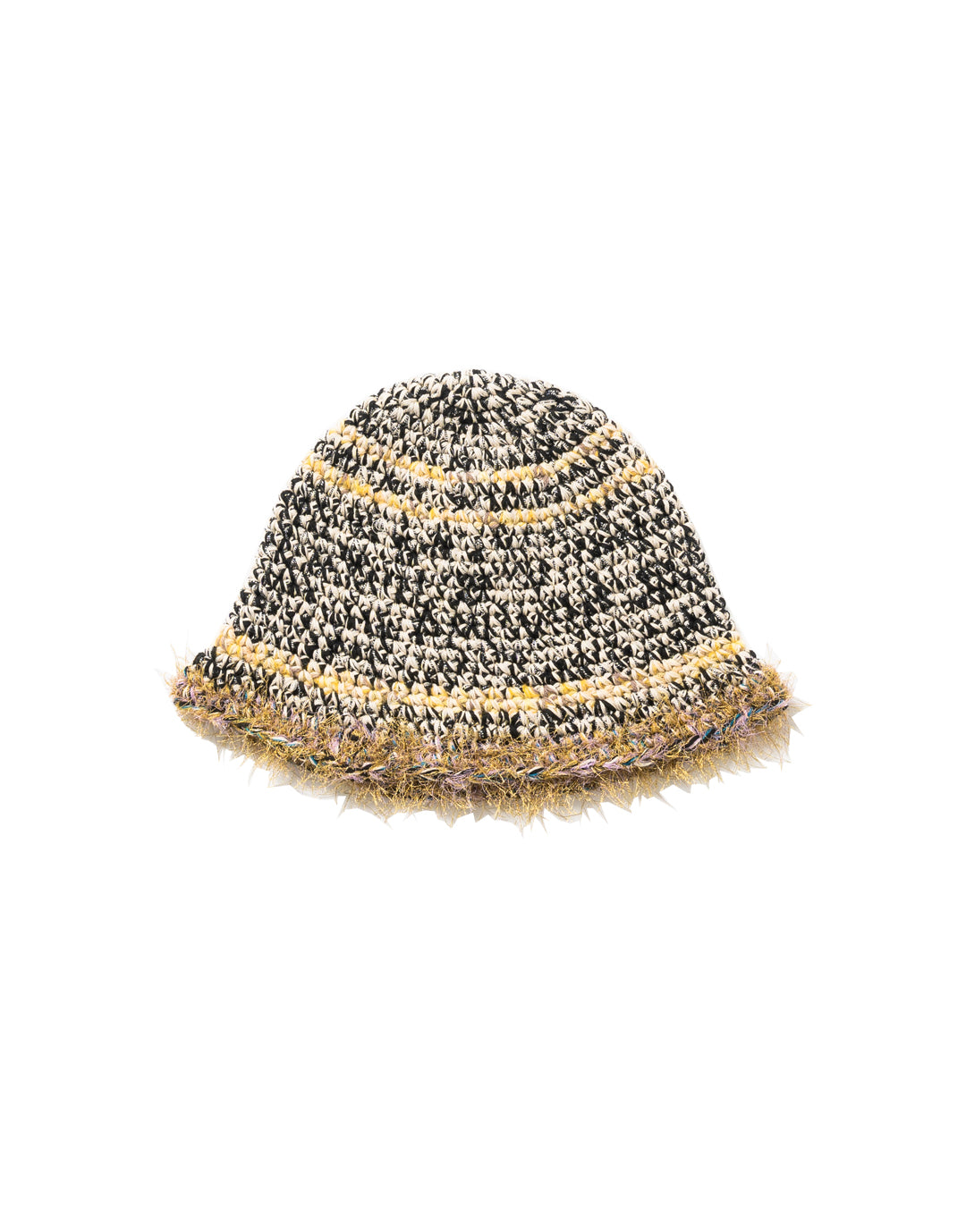 CROCHET BUCKET CANAPA HAT (BLK)