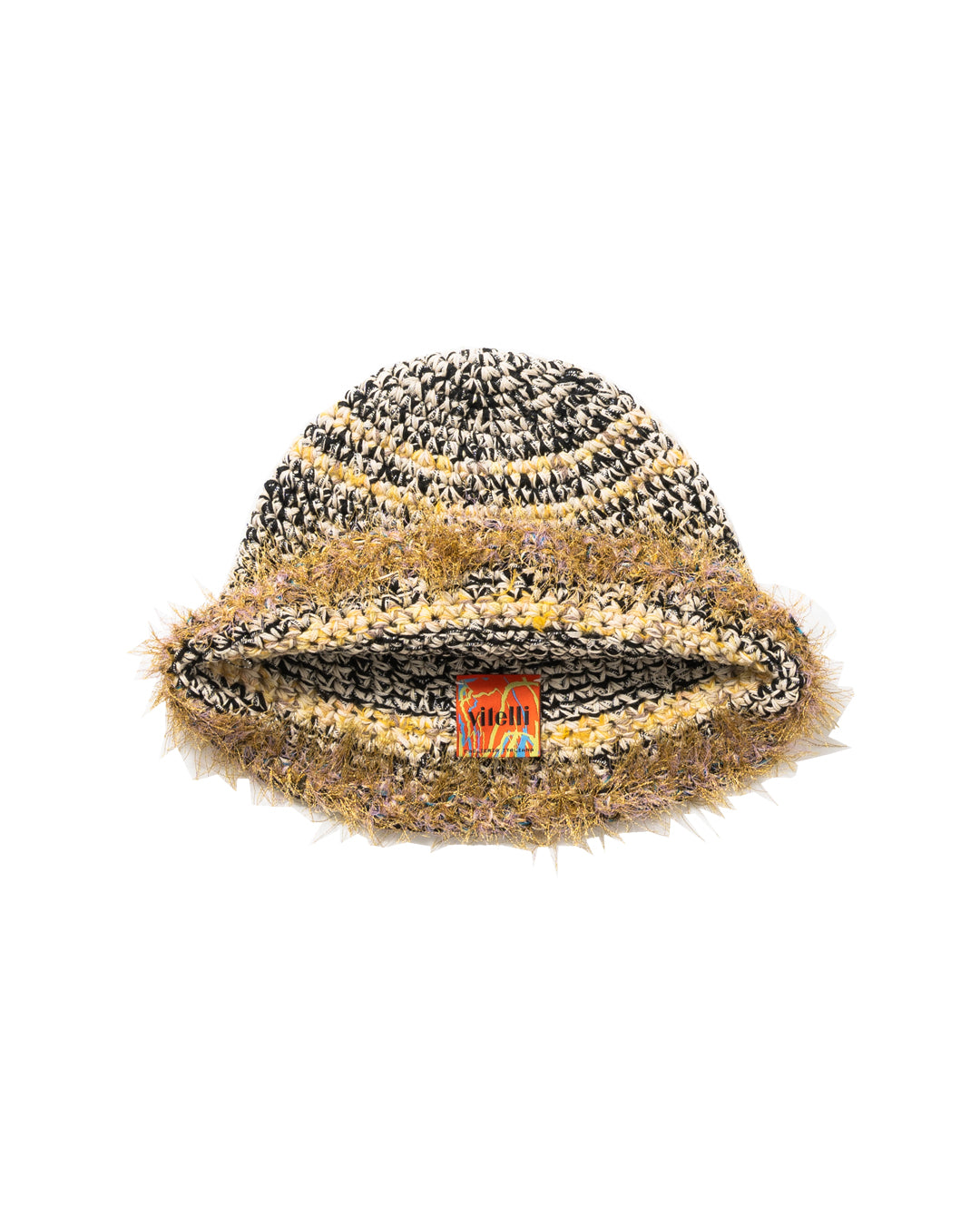 CROCHET BUCKET CANAPA HAT (BLK)