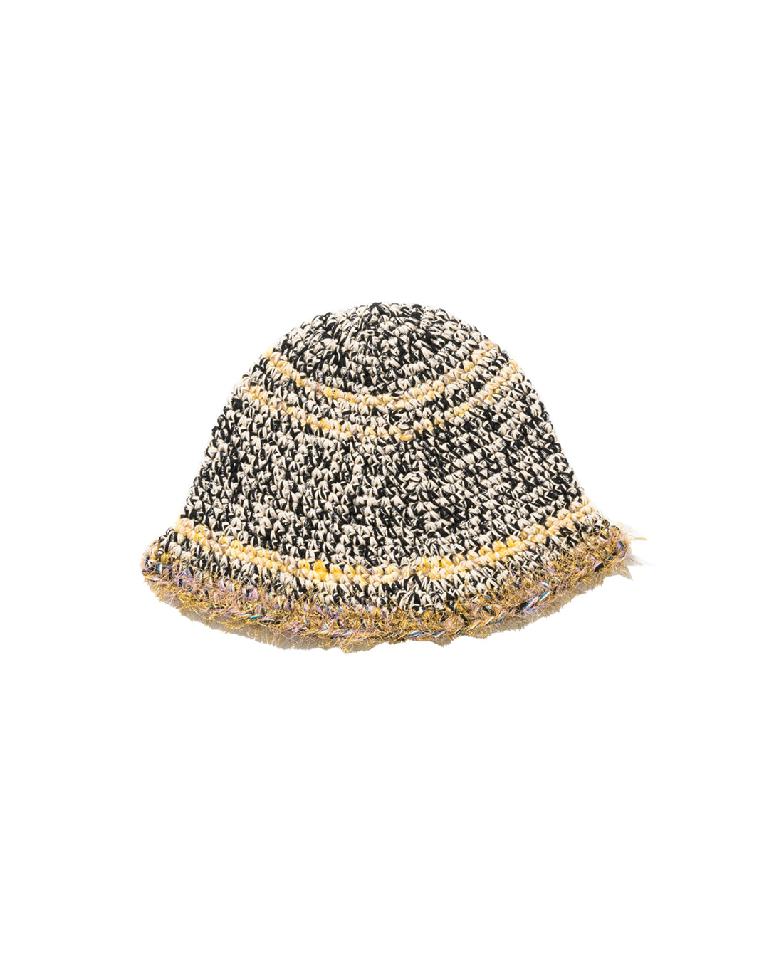 CROCHET BUCKET CANAPA HAT (BLK)
