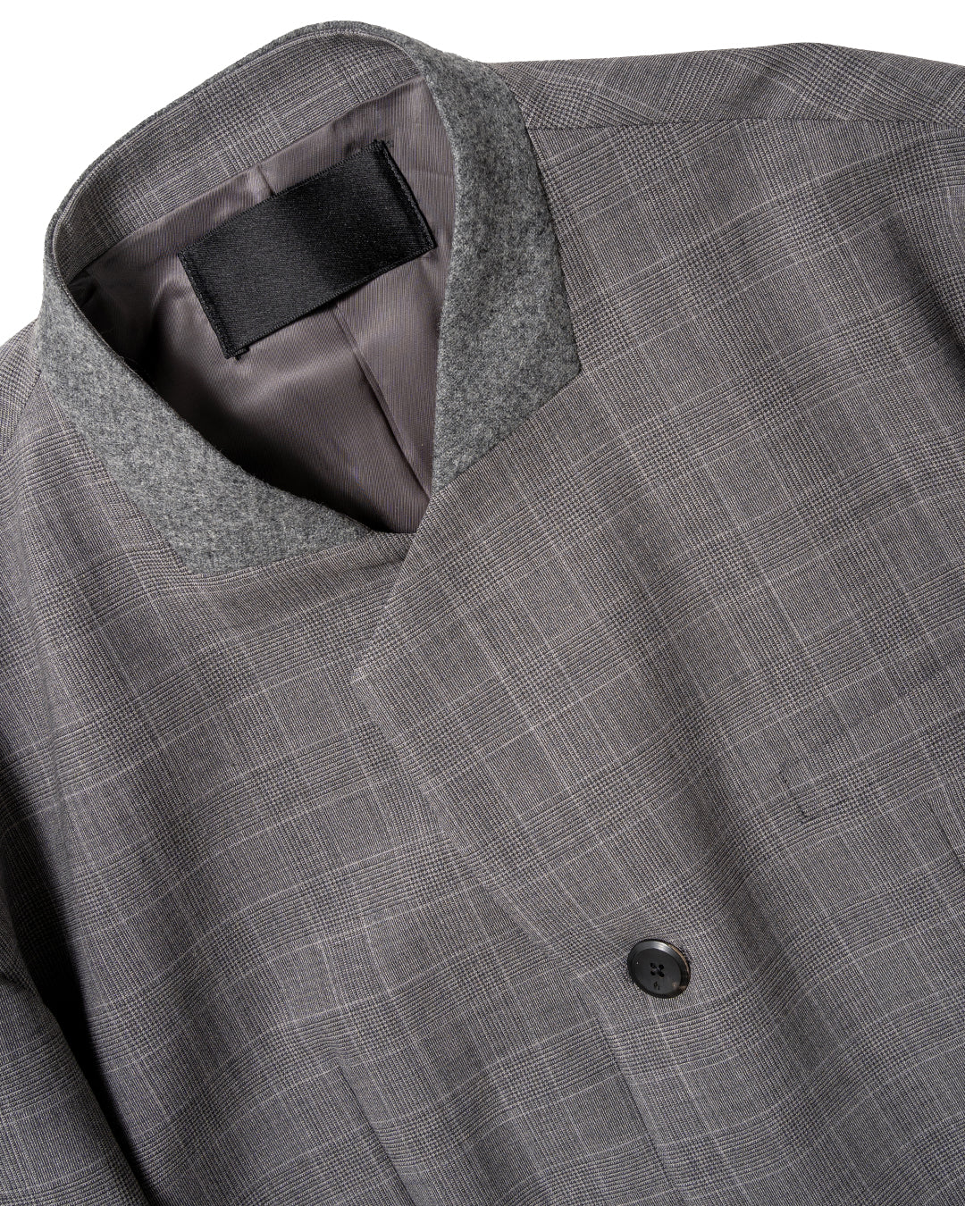 COLLARLESS OVERSIZED JACKET (CHC)