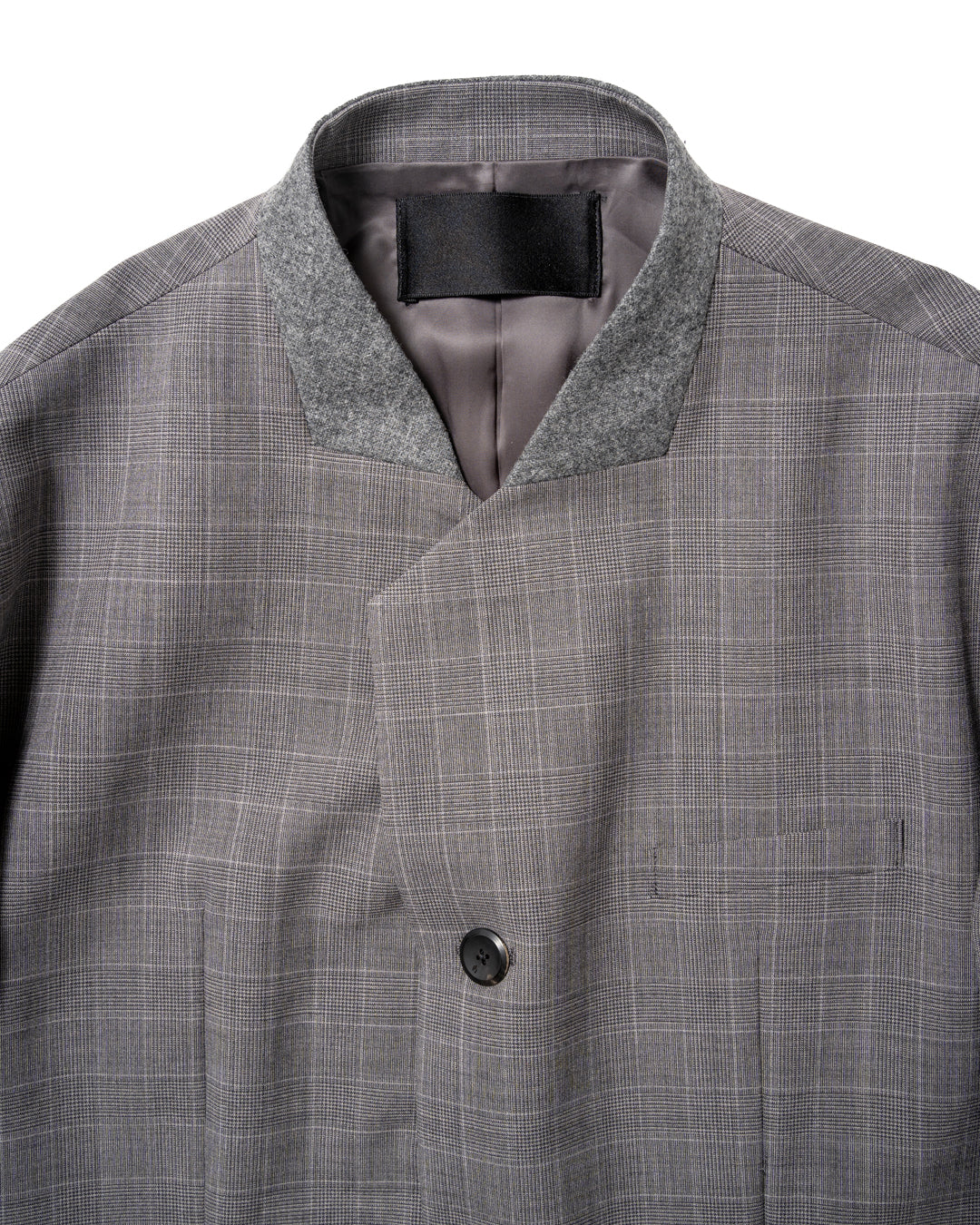 COLLARLESS OVERSIZED JACKET (CHC)