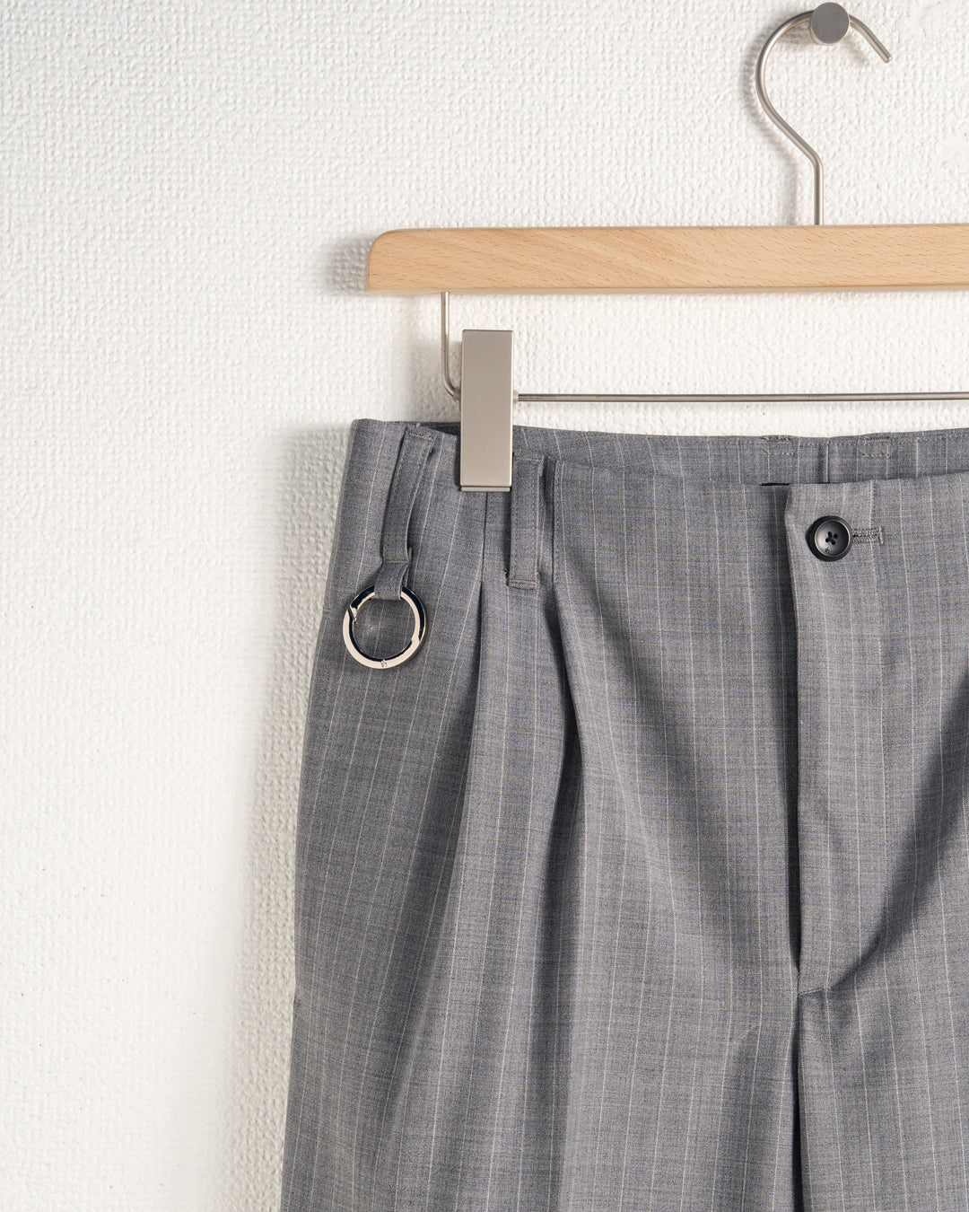 QUINN / WIDE TAILORED PANTS (GRY)