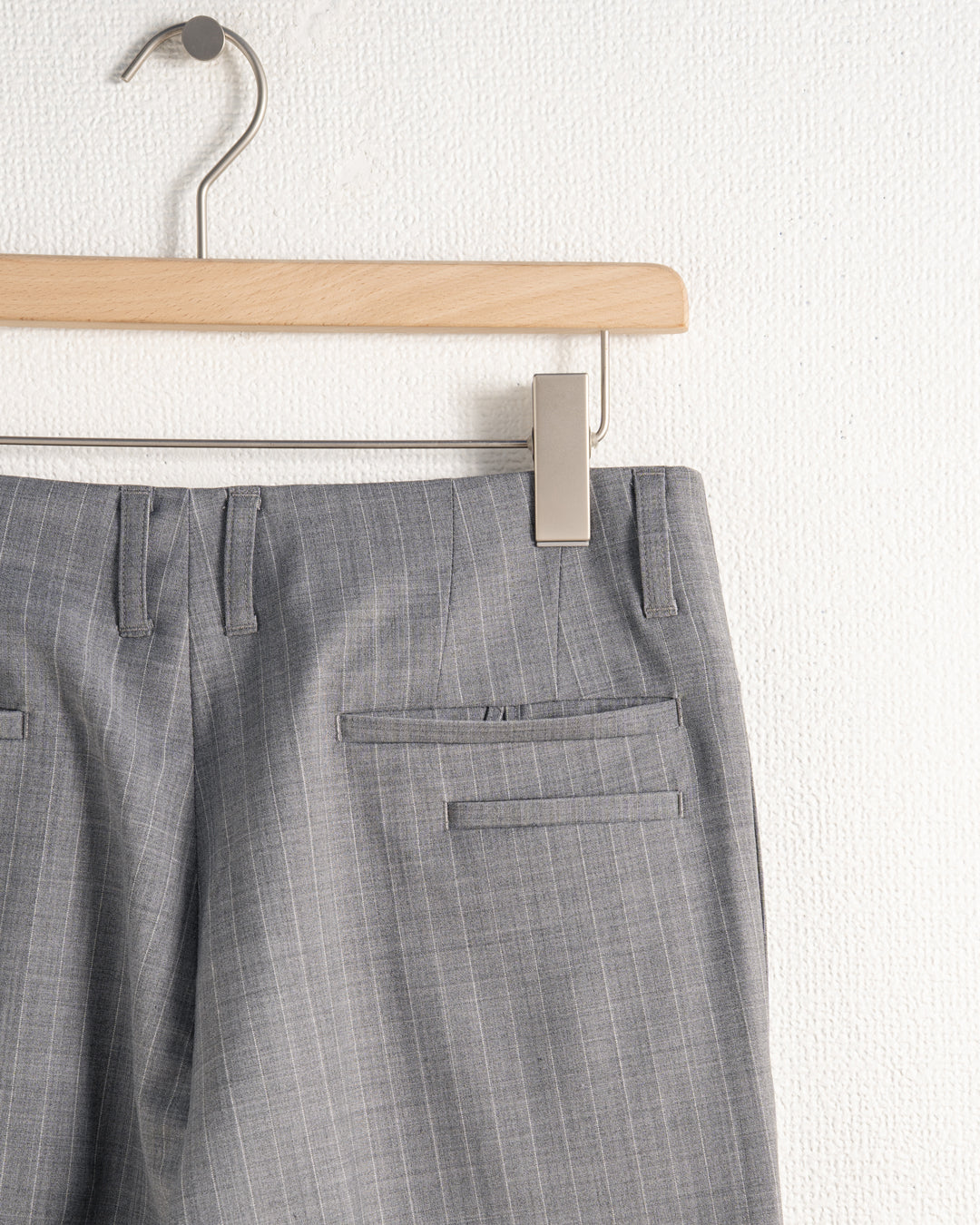 QUINN / WIDE TAILORED PANTS (GRY)