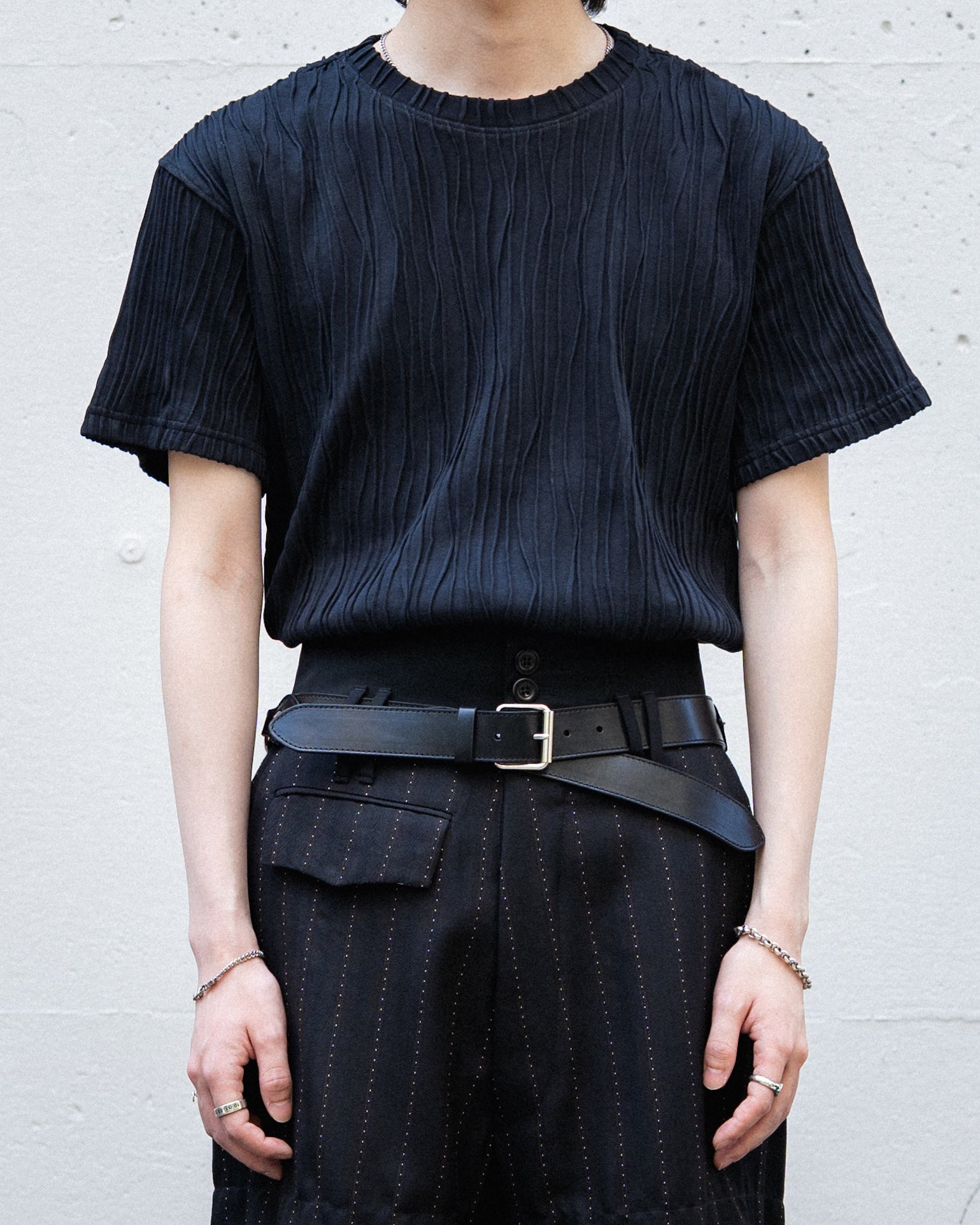 GILLED SHORT SLEEVE T-SHIRT METEORITE BLACK