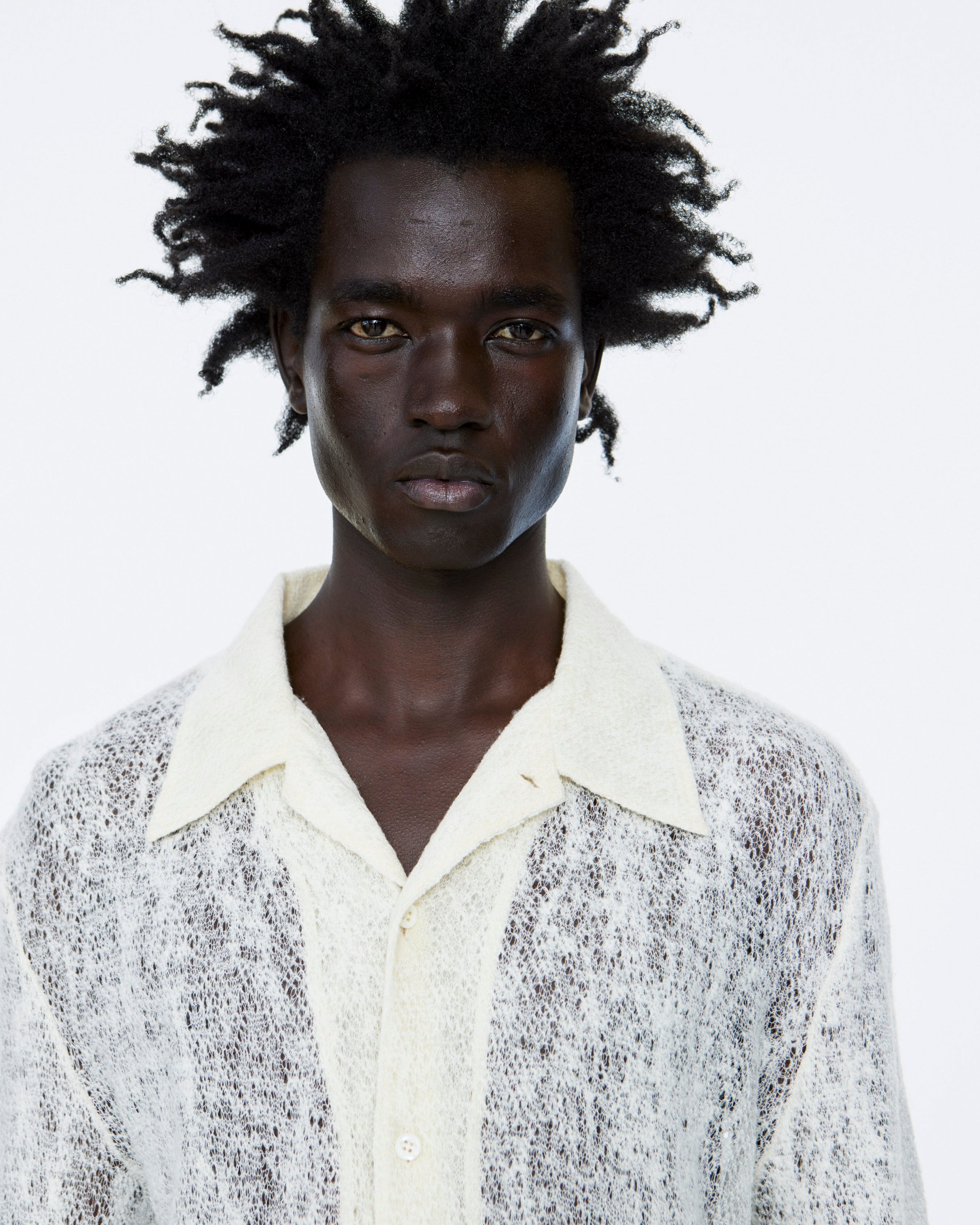 JAGOU SHIRT FINE WEB WOOL